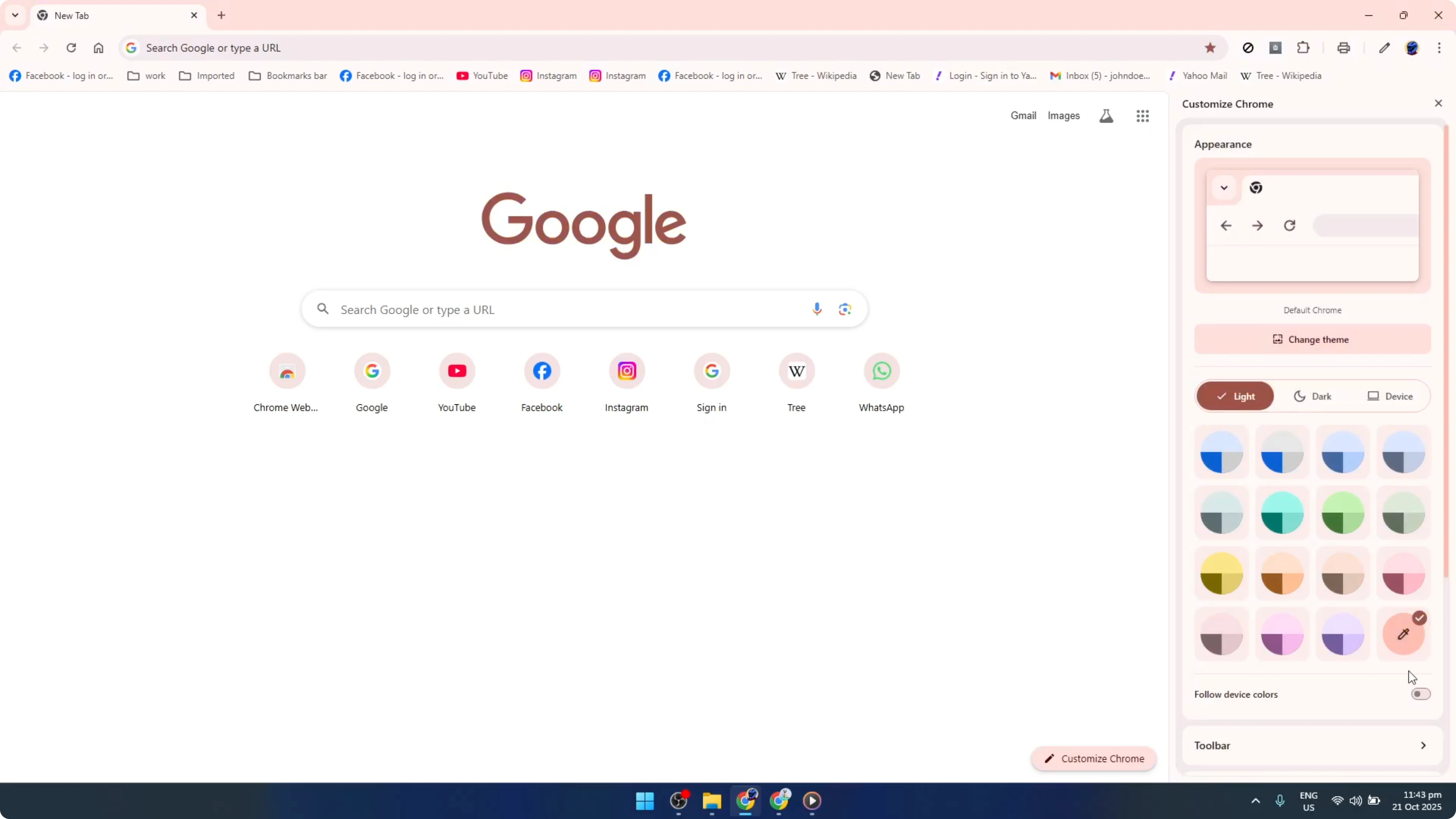 Screenshot from How To Customize Google Chrome Tab Colors Without an Extension [2026 Guide] at 91s