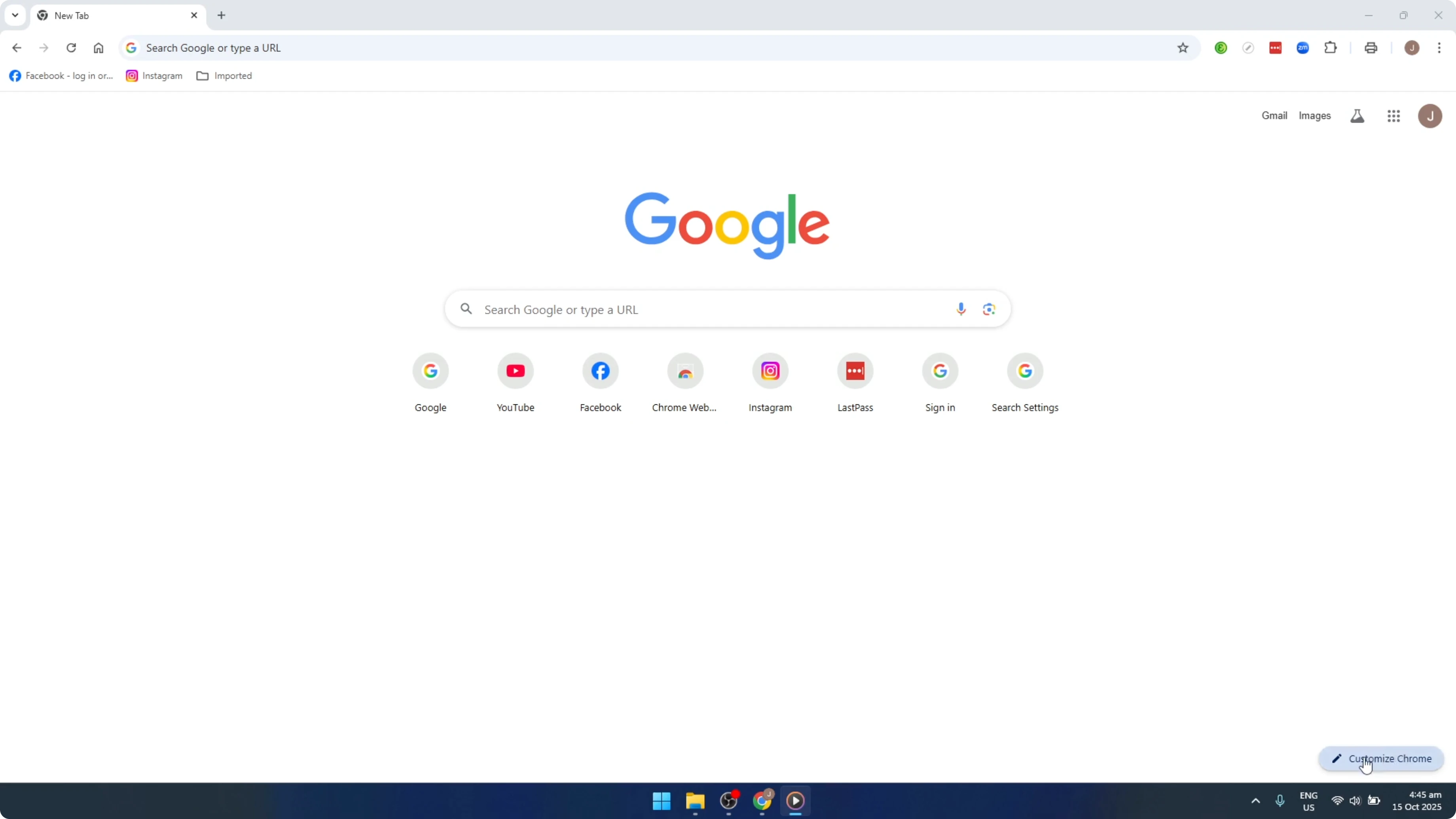 Screenshot from How To CUSTOMIZE TOOLBAR IN Google Chrome [2026 Guide] at 20s