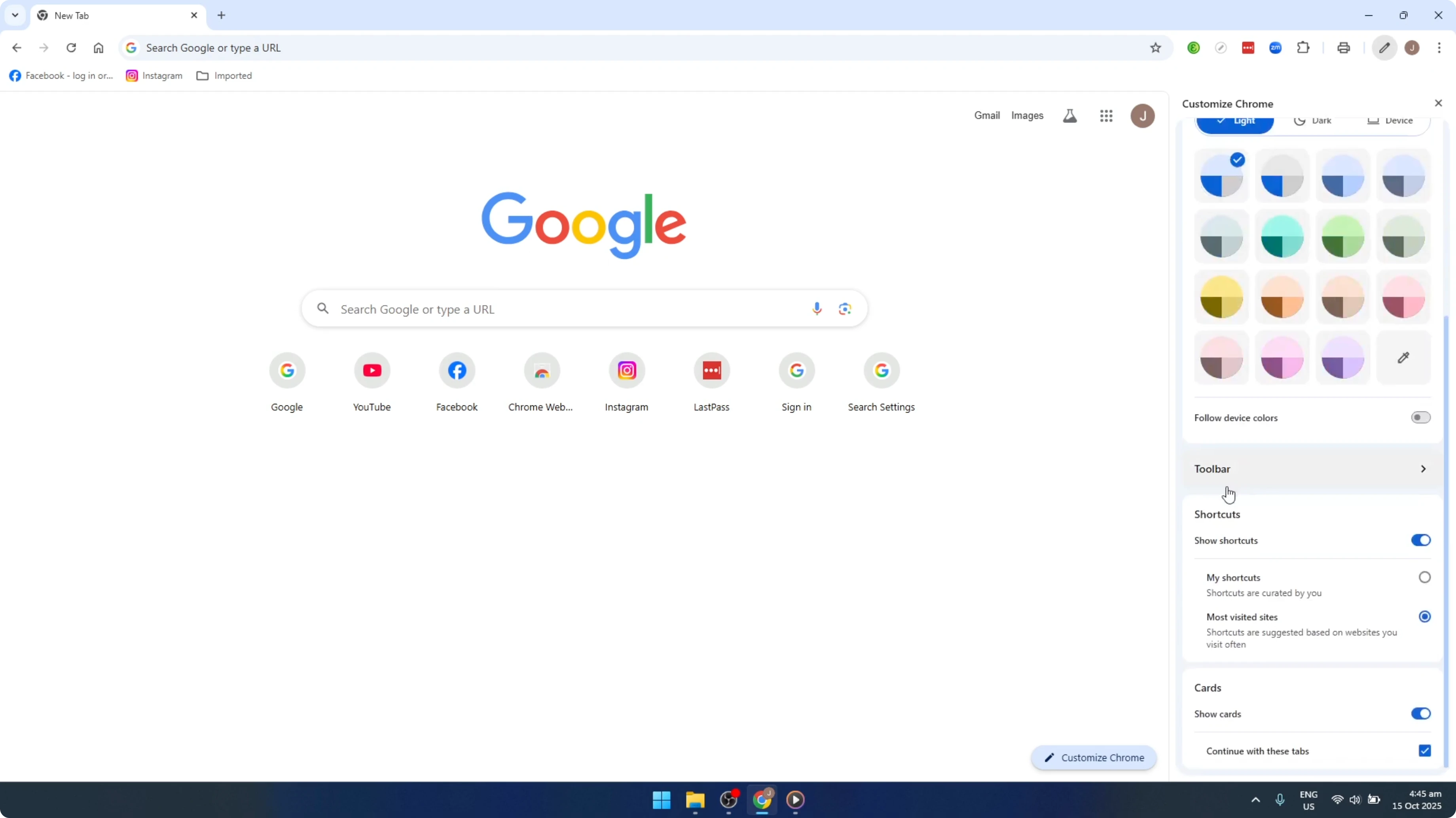 Screenshot from How To CUSTOMIZE TOOLBAR IN Google Chrome [2026 Guide] at 38s