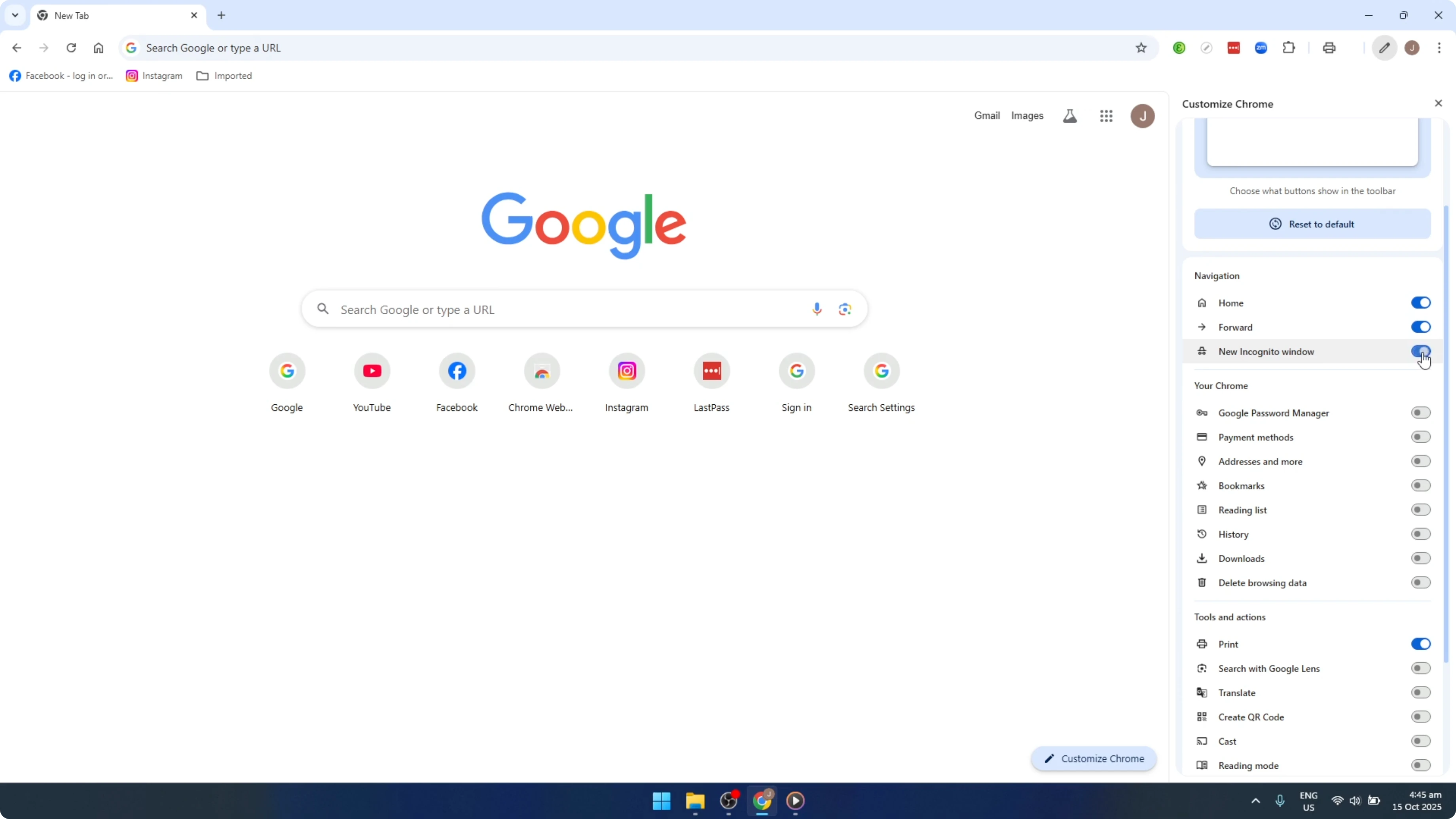 Screenshot from How To CUSTOMIZE TOOLBAR IN Google Chrome [2026 Guide] at 95s
