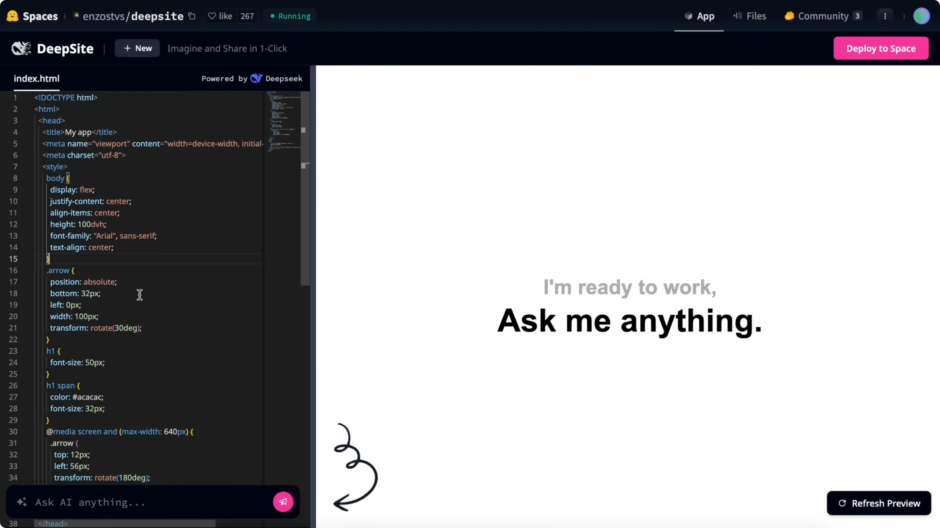 Screenshot from DeepSite V3: The Free AI Coder Changing the Game at 141s