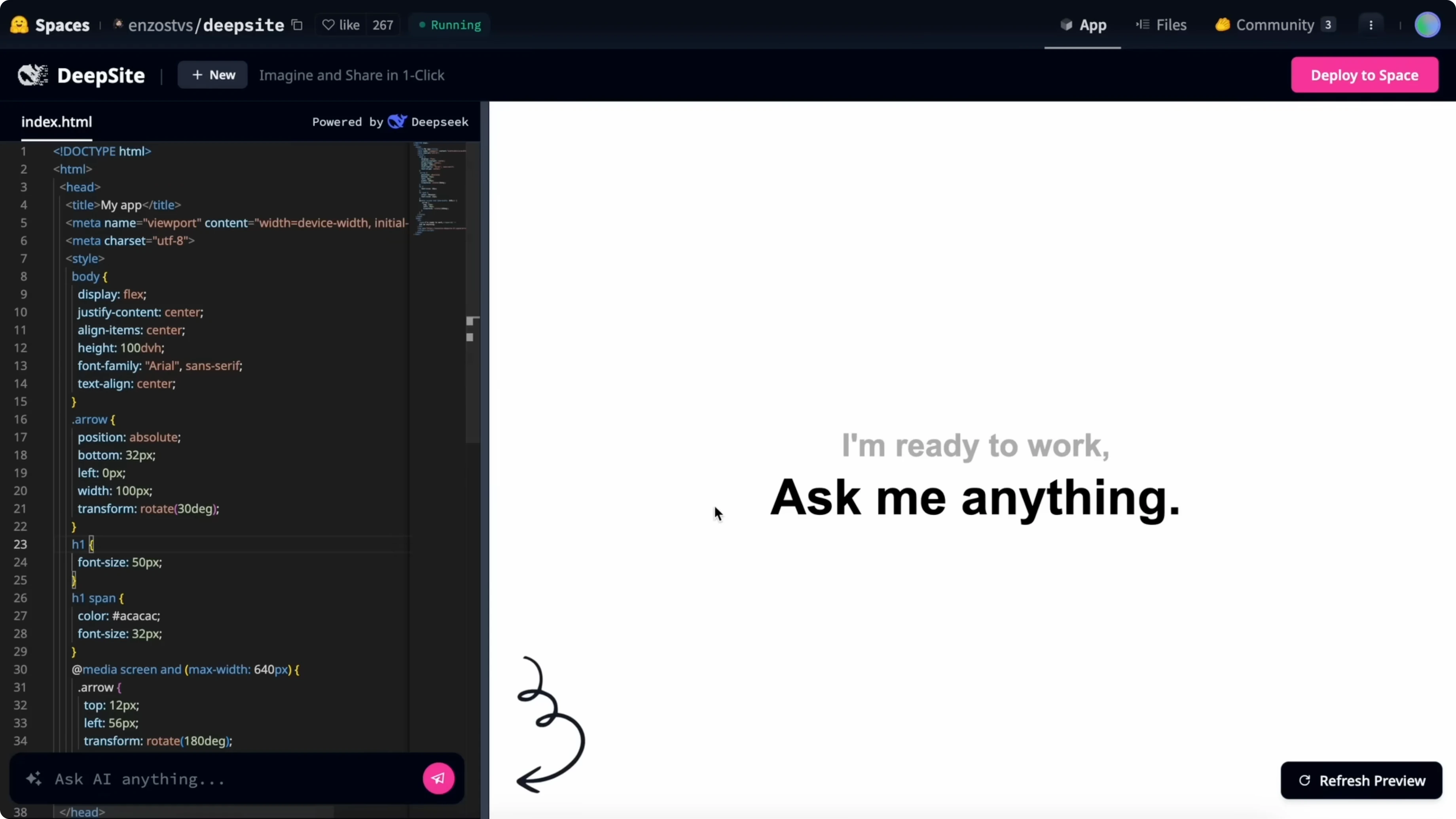 Screenshot from DeepSite V3: The Free AI Coder Changing the Game at 146s