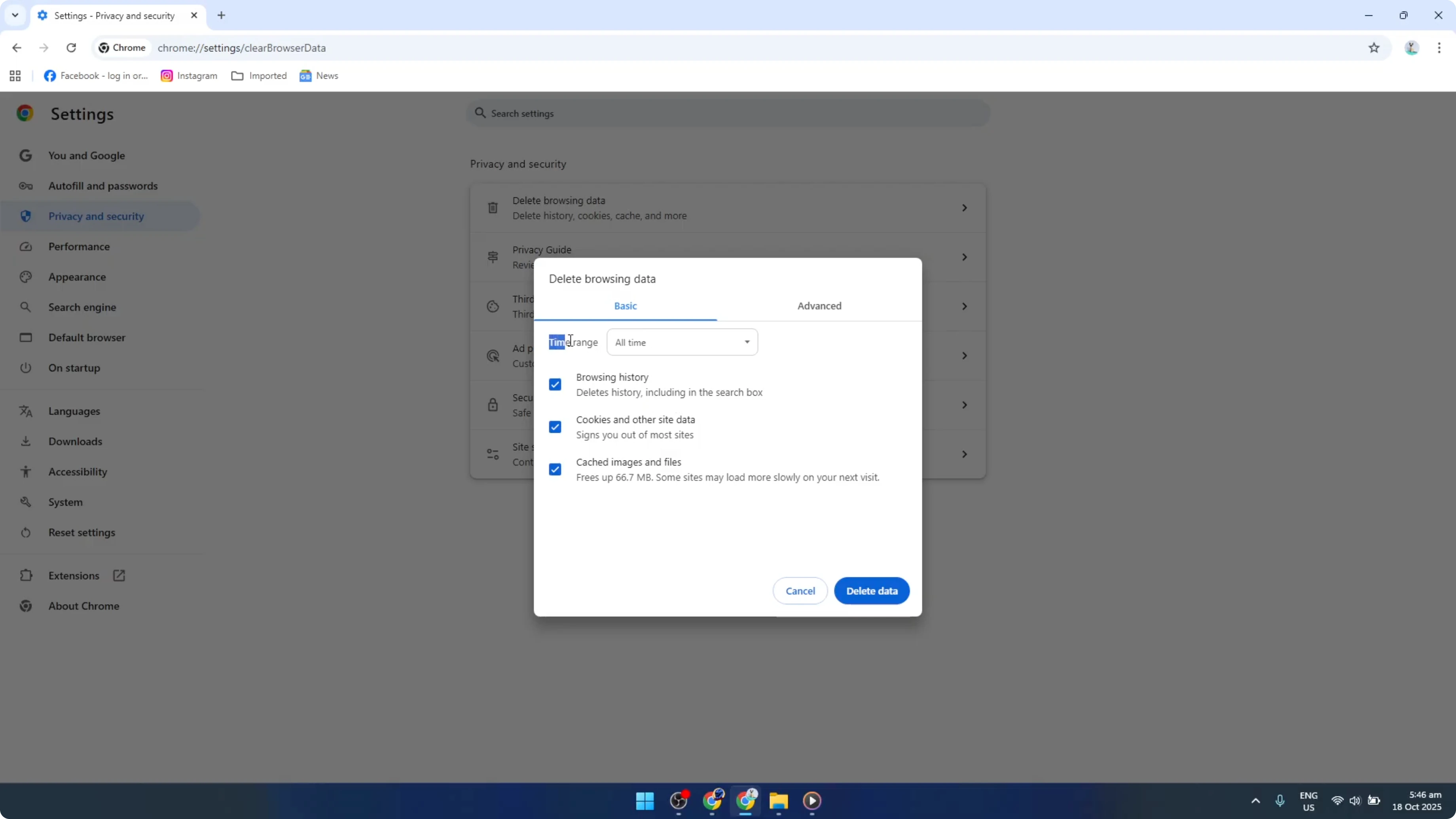 Screenshot from How To Delete All Browsing History On Google Chrome [2026 Guide] at 100s