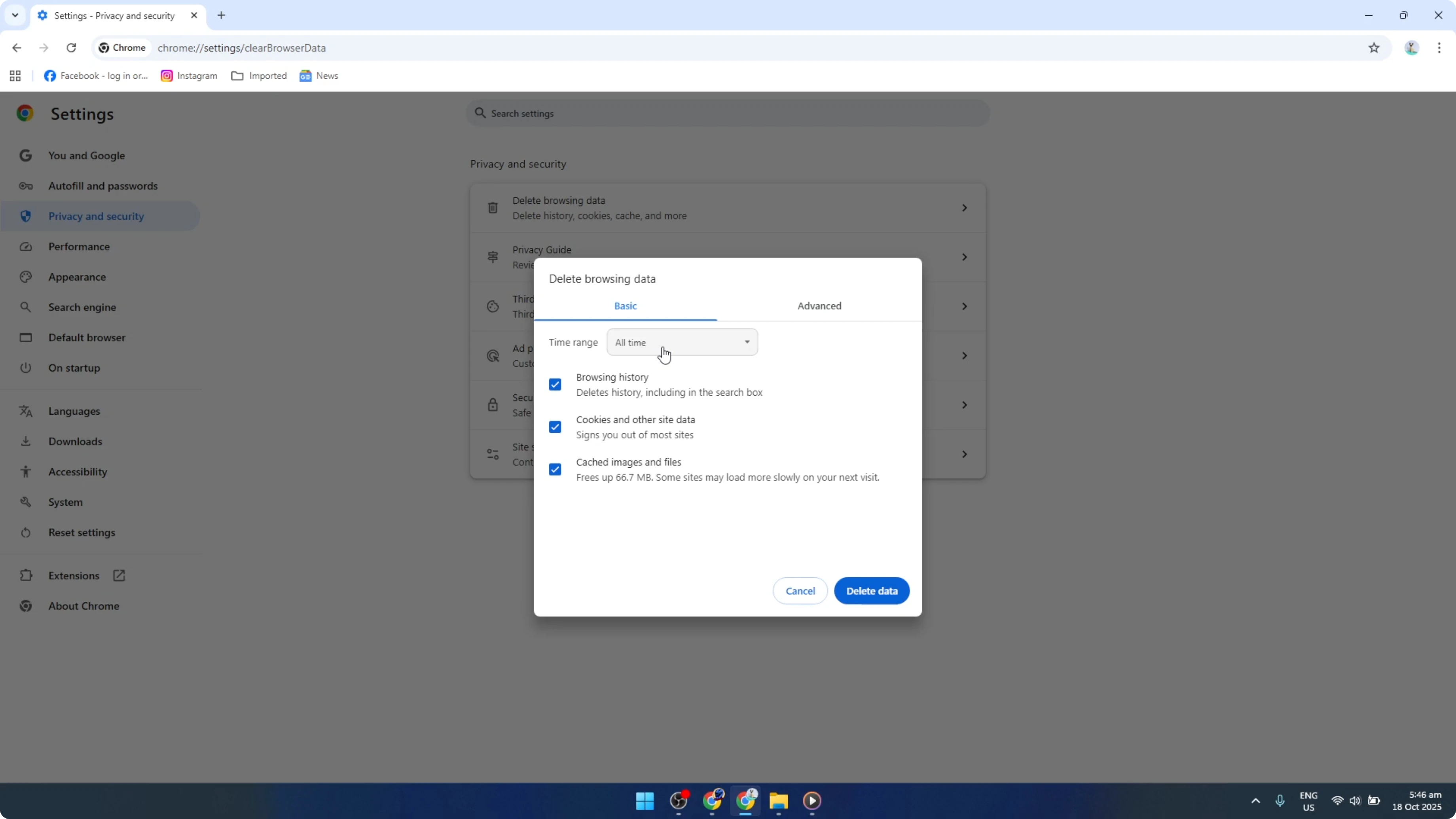 Screenshot from How To Delete All Browsing History On Google Chrome [2026 Guide] at 63s