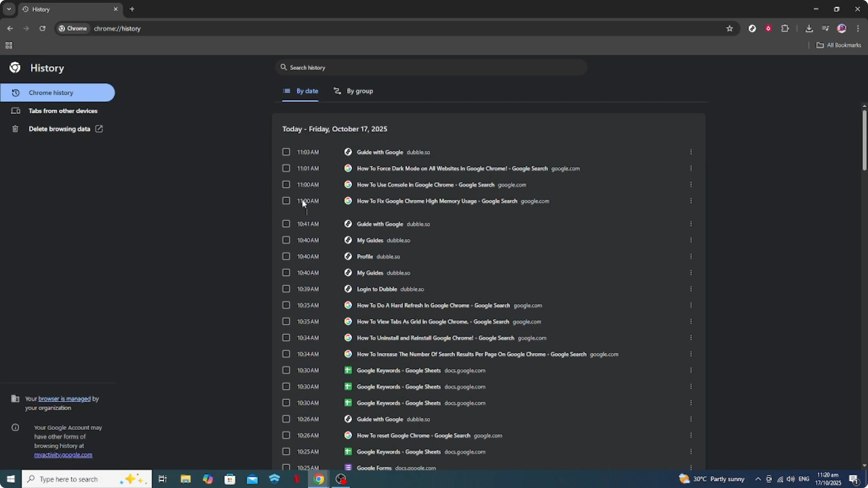 Screenshot from How To Delete a Link In Google Chrome [2026 Guide] at 110s