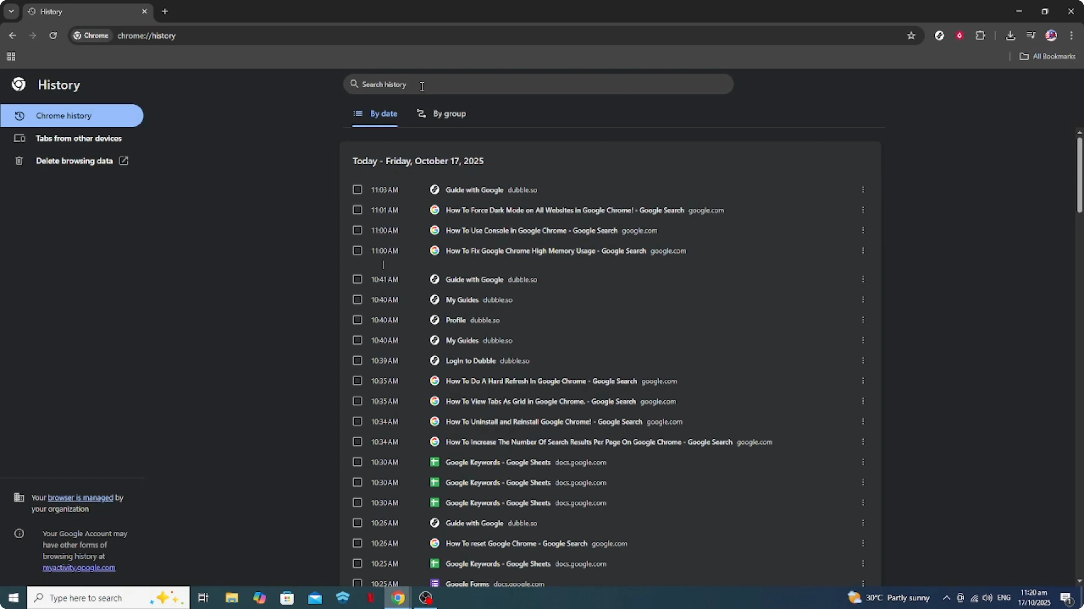 Screenshot from How To Delete a Link In Google Chrome [2026 Guide] at 115s