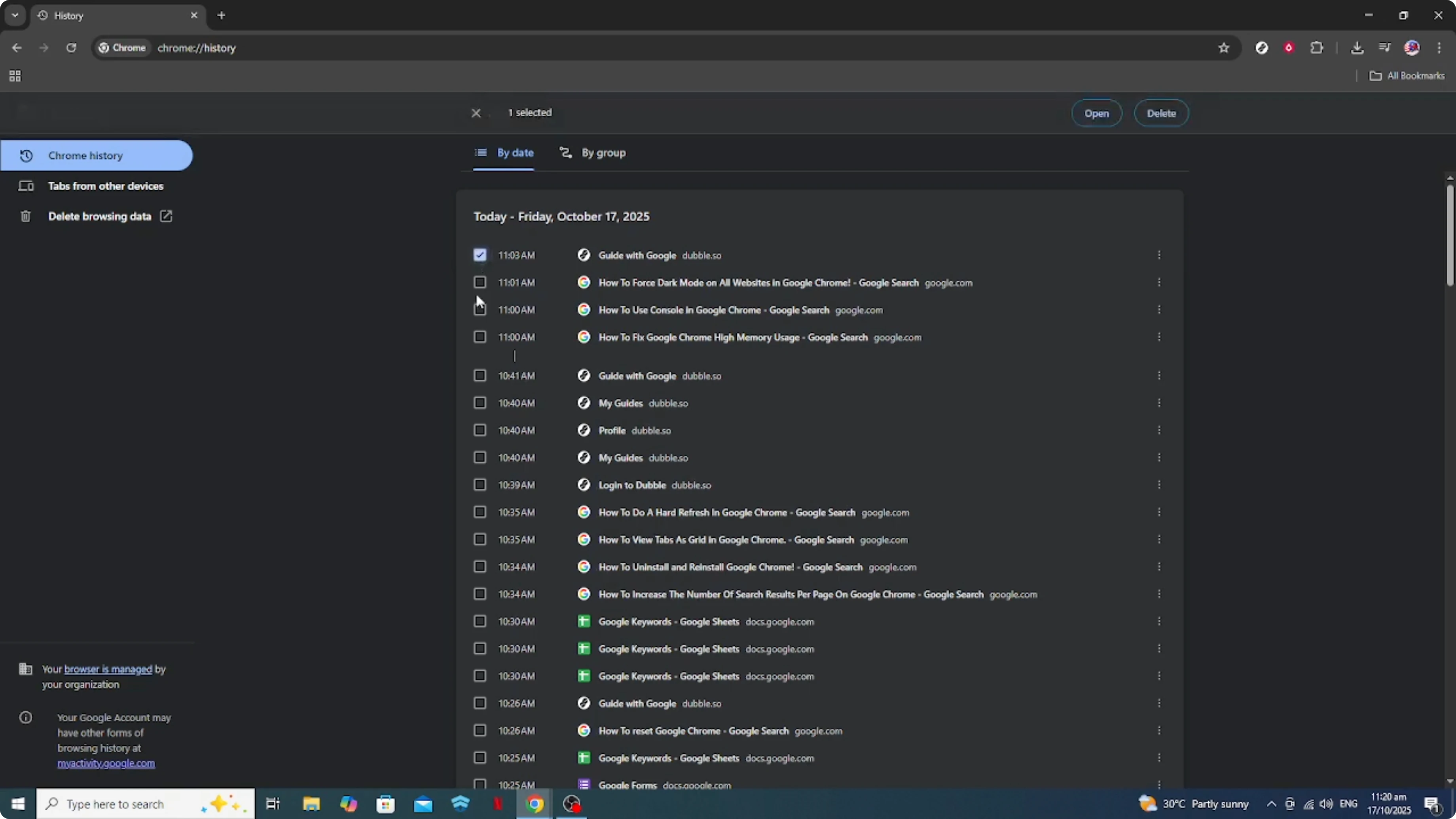 Screenshot from How To Delete a Link In Google Chrome [2026 Guide] at 120s