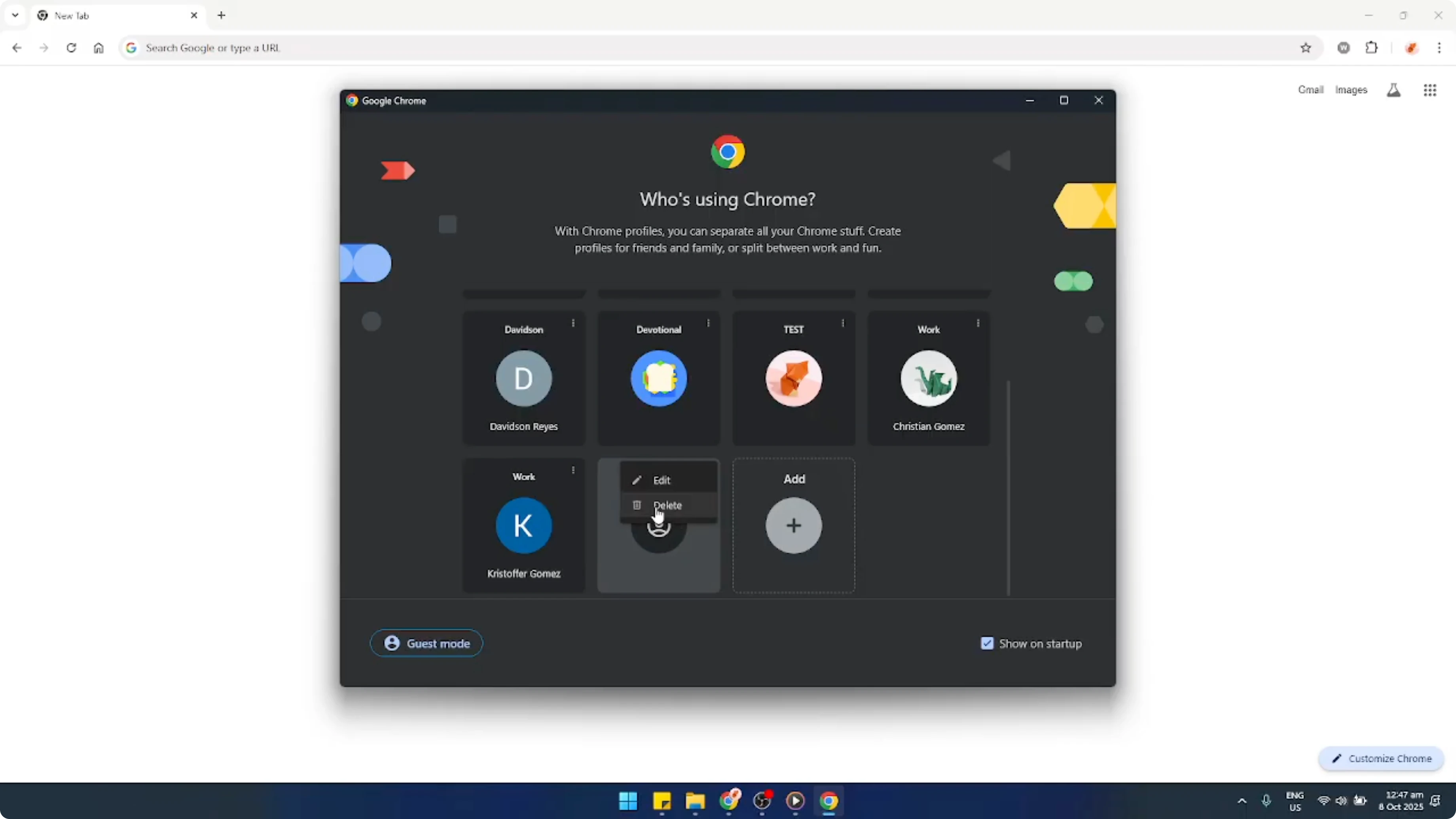 Screenshot from How To Delete Profiles In Google Chrome [2026 Guide] at 103s