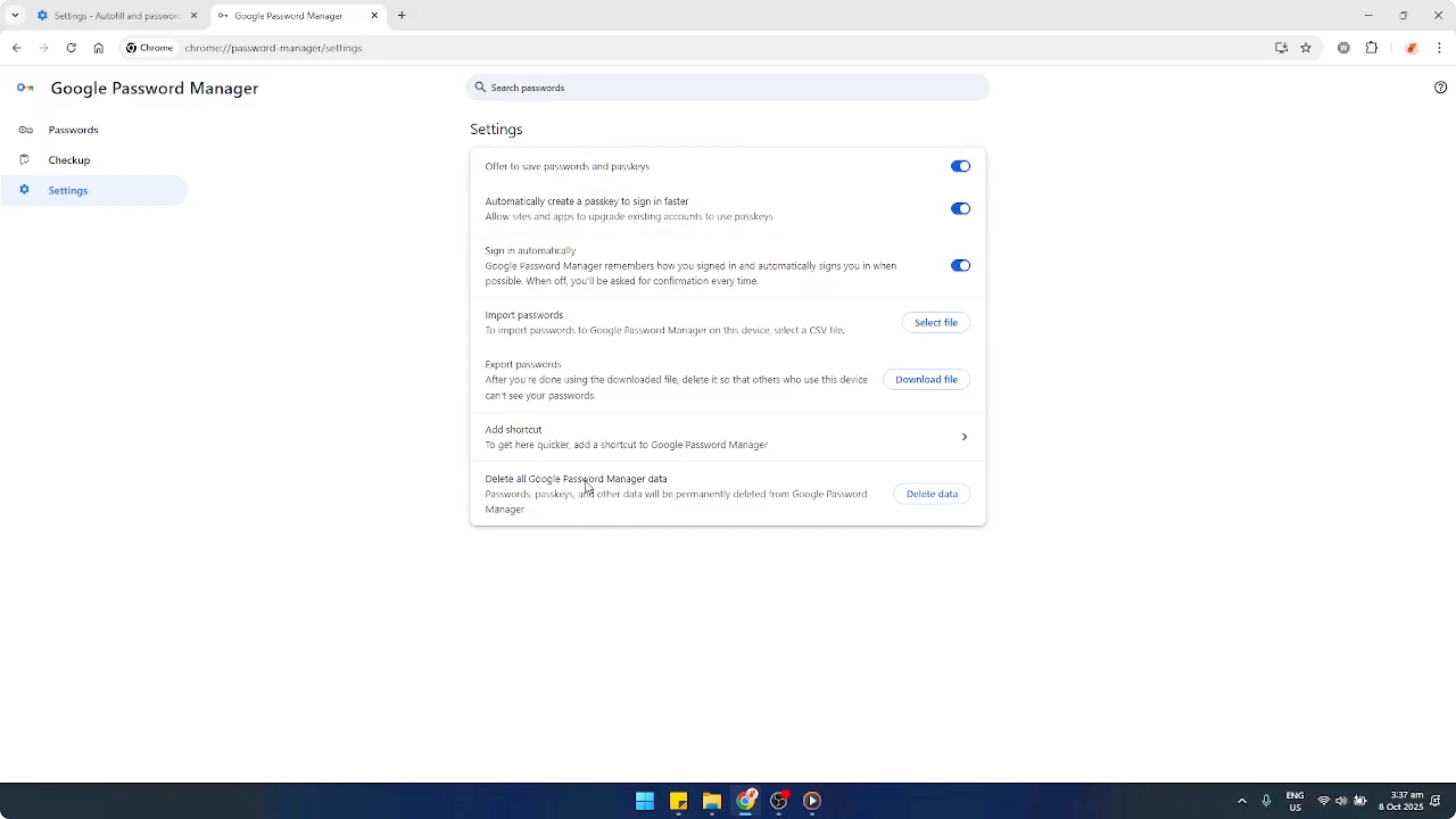 Screenshot from How To Delete All Saved Passwords Google Chrome [2026 Guide] at 82s