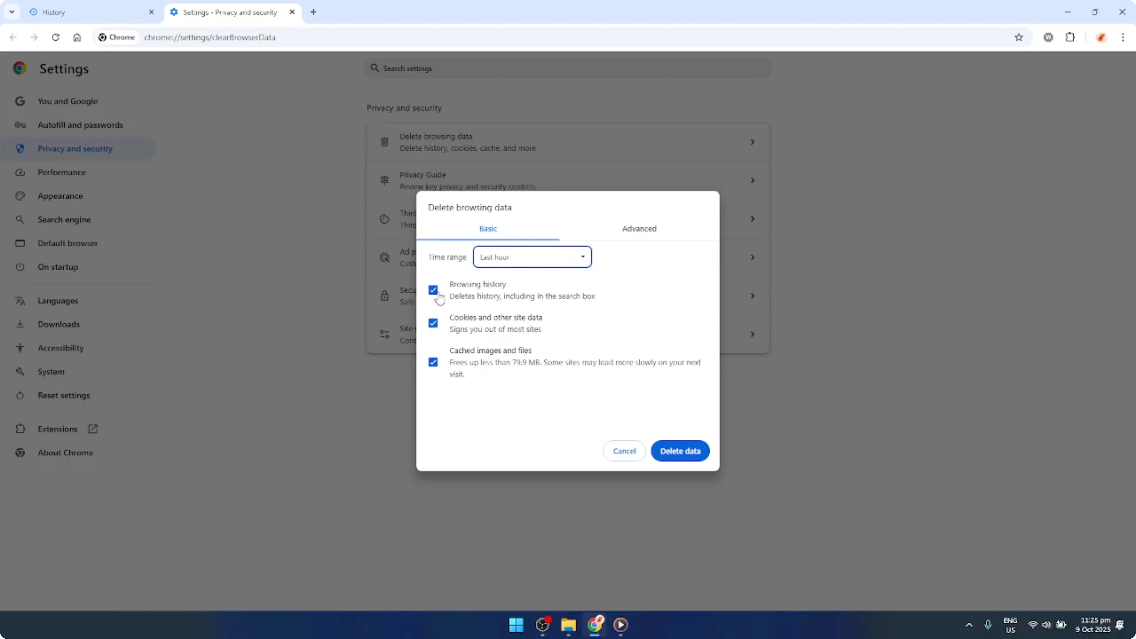 Screenshot from How To Delete Search History on Google Chrome Laptop [2026 Guide] at 71s