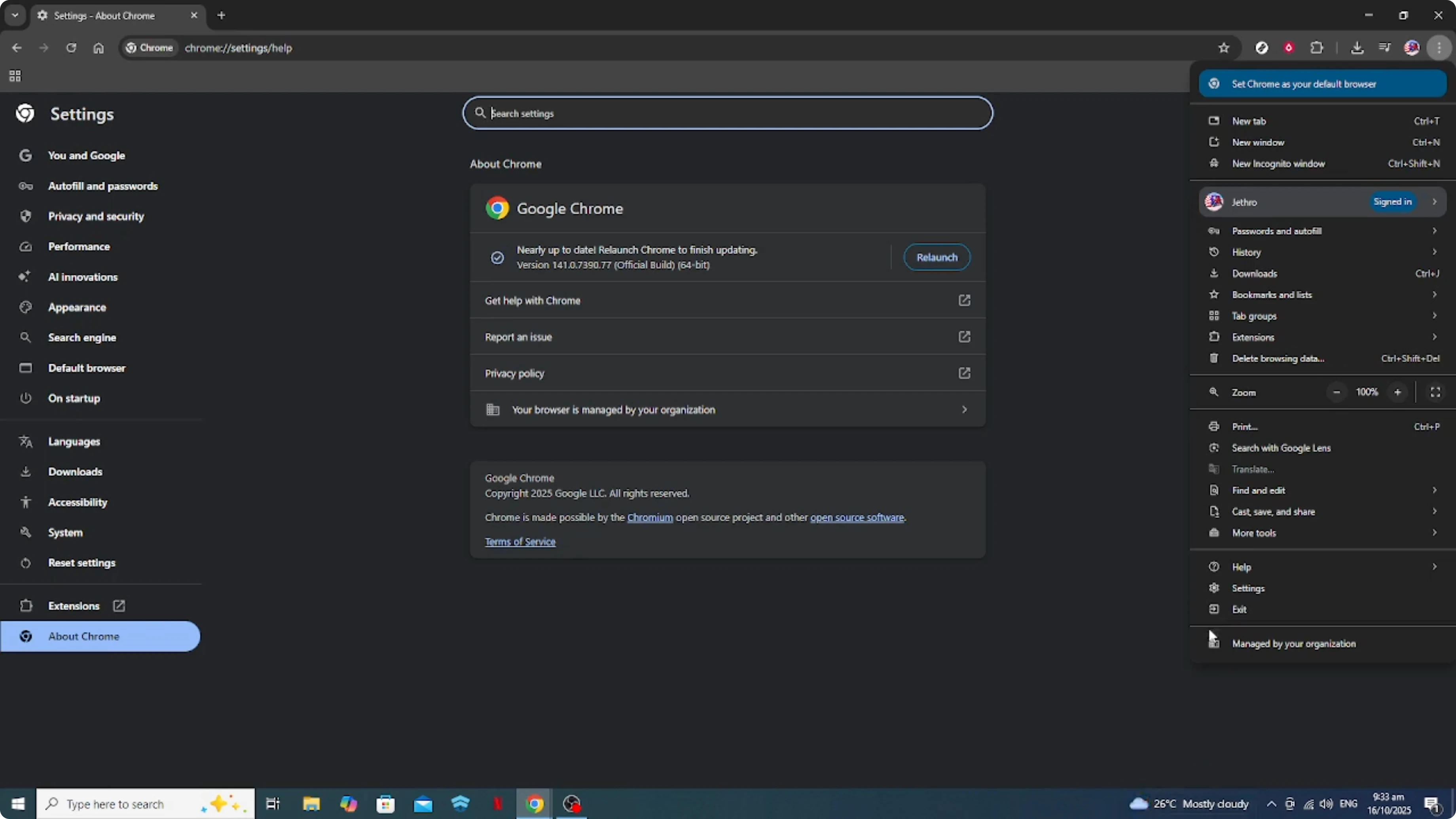 Screenshot from How To Disable AI in Google Chrome [2026 Guide] at 47s