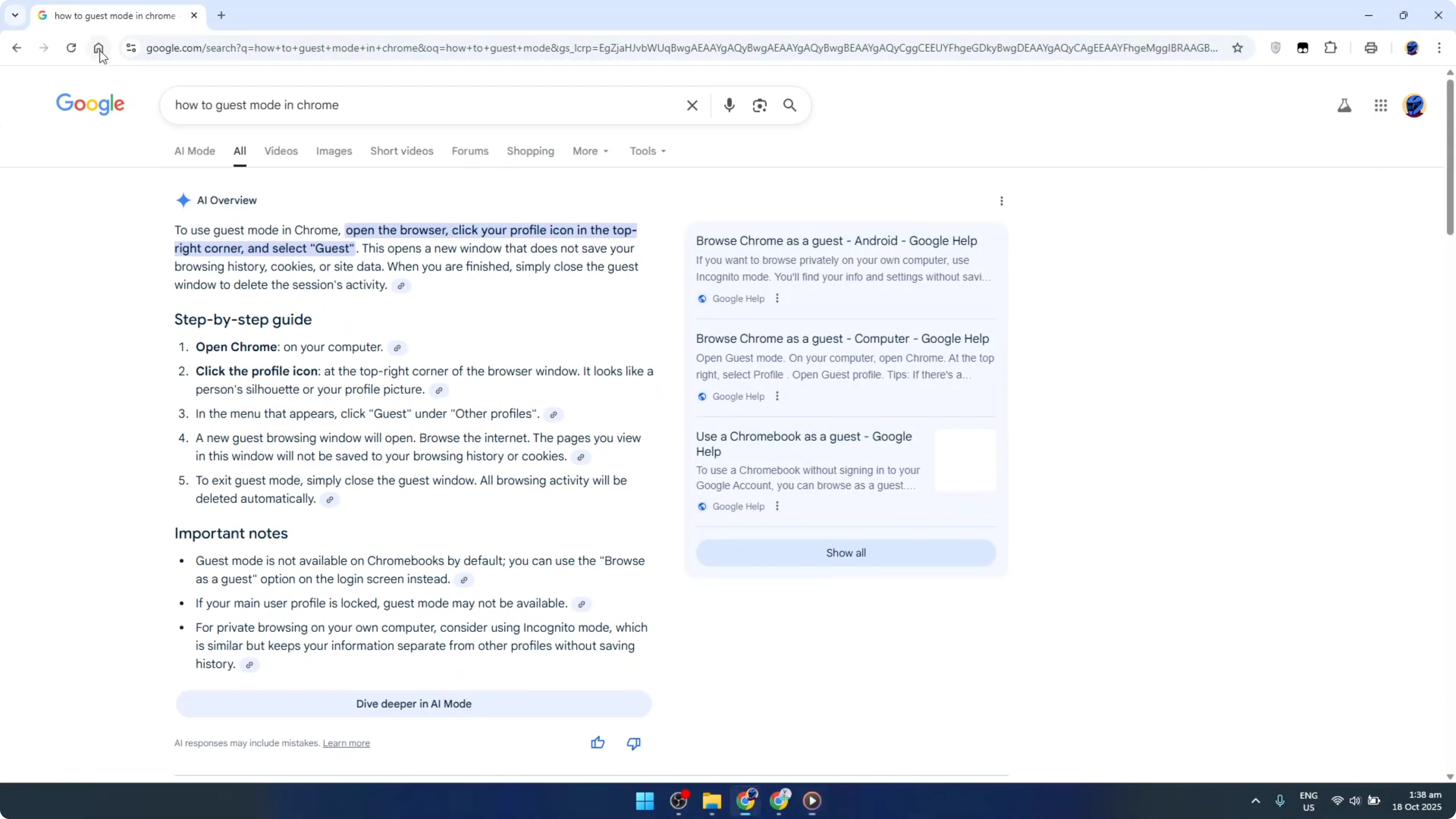 Screenshot from How To Disable Guest Mode Browsing in Google Chrome [2026 Guide] at 81s