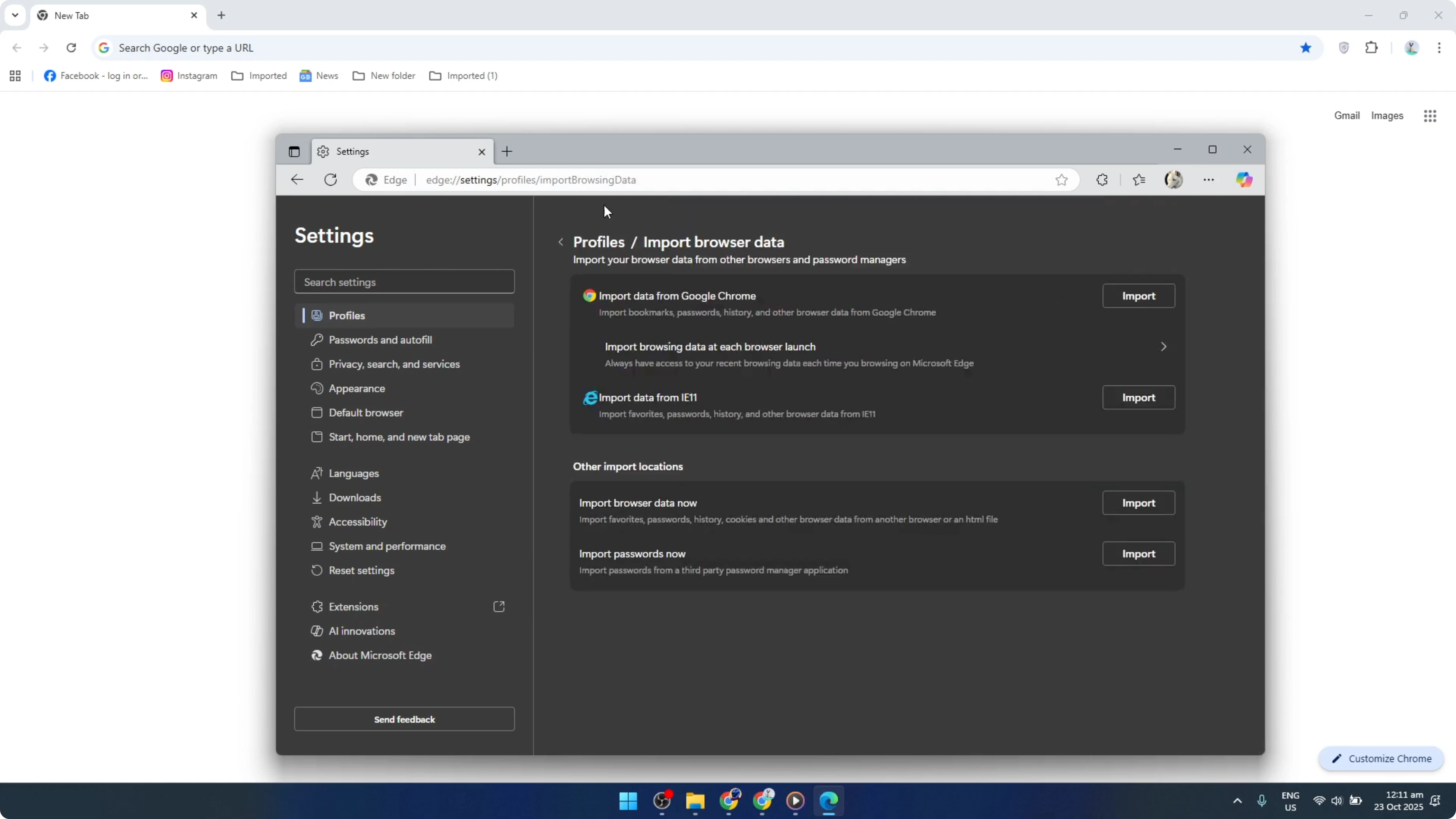 Screenshot from How To Disable Microsoft Edge Synching With Your Google Chrome [2026 Guide] at 44s