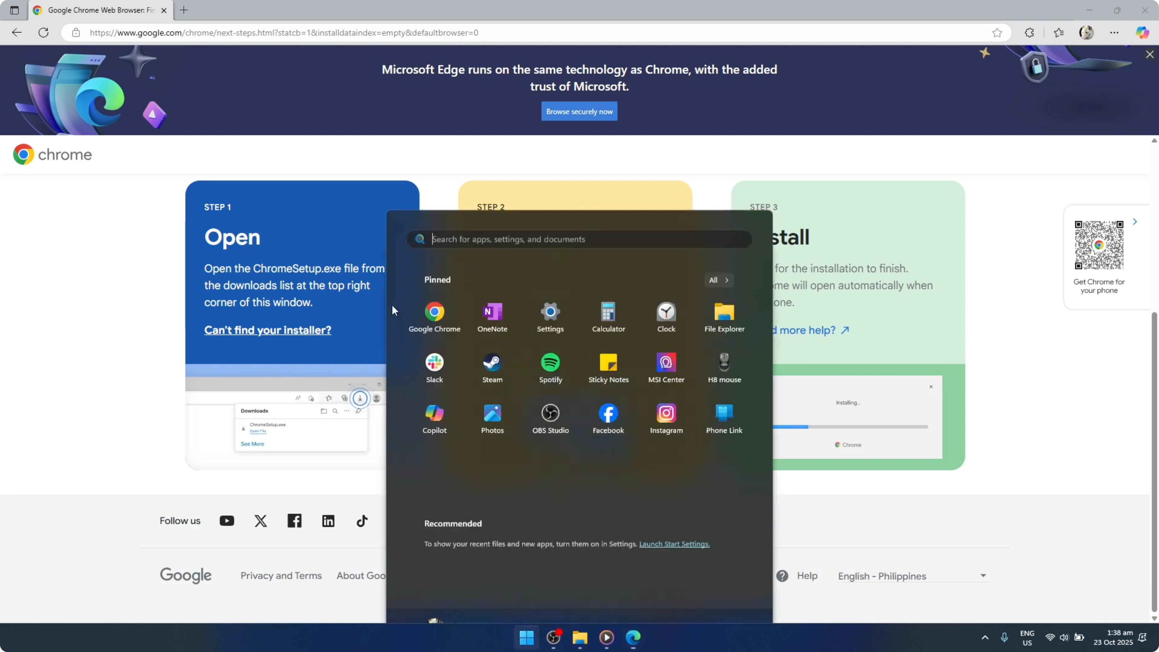 Screenshot from How To Download and Install Google Chrome on Windows 11 [2026 Guide] at 121s