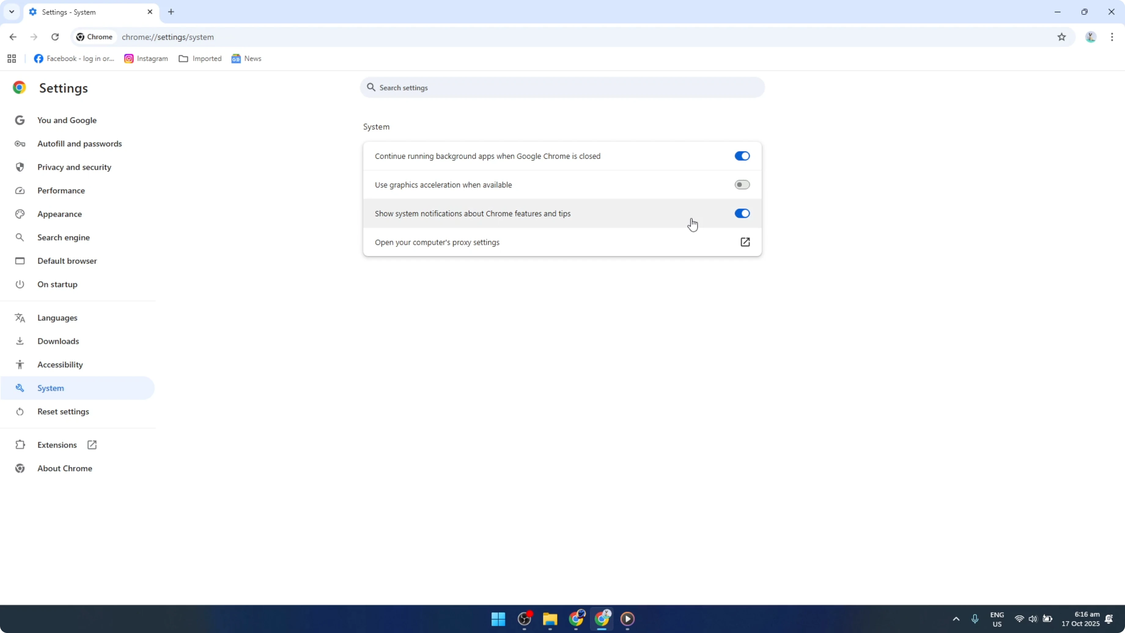 Screenshot from How To Enable Or Disable Graphics Hardware Acceleration In Google Chrome [2026 Guide] at 124s