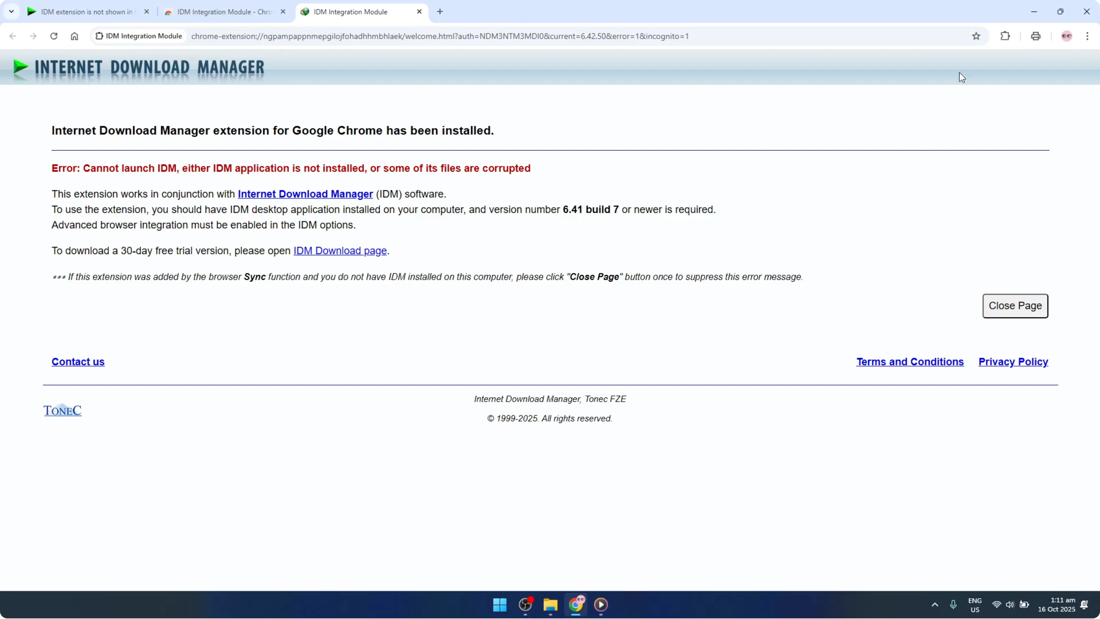 Screenshot from How To Enable IDM Internet Download Manager Extension In Google Chrome Browser [2026 Guide] at 90s
