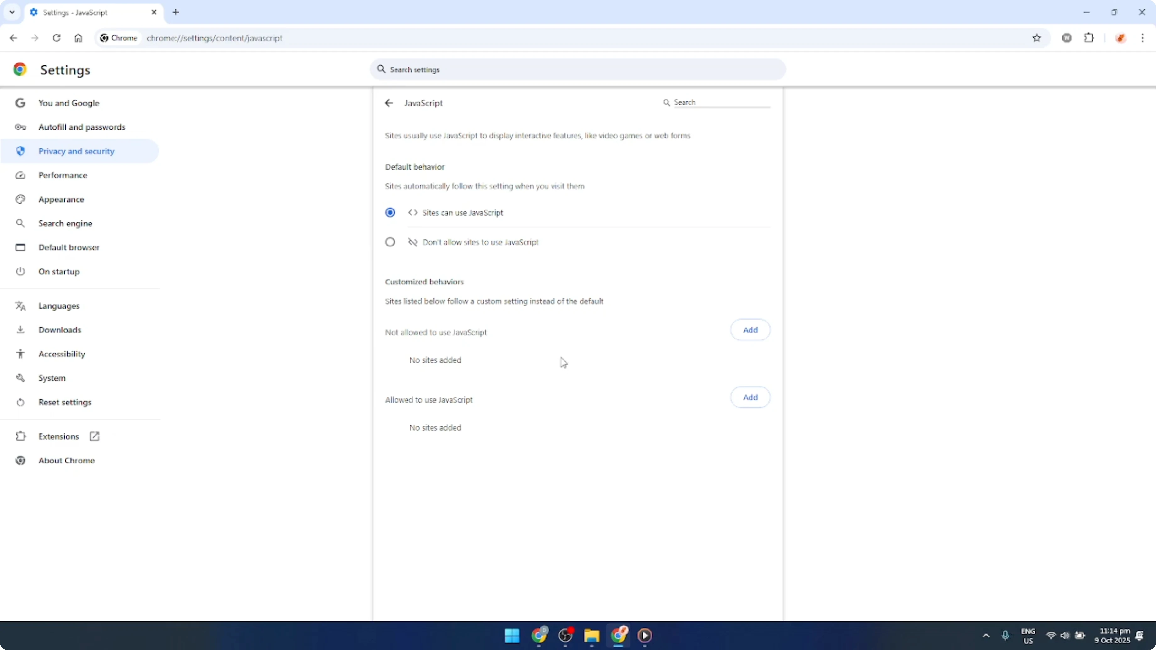 Screenshot from How To Enable JavaScript On Google Chrome [2026 Guide] at 126s