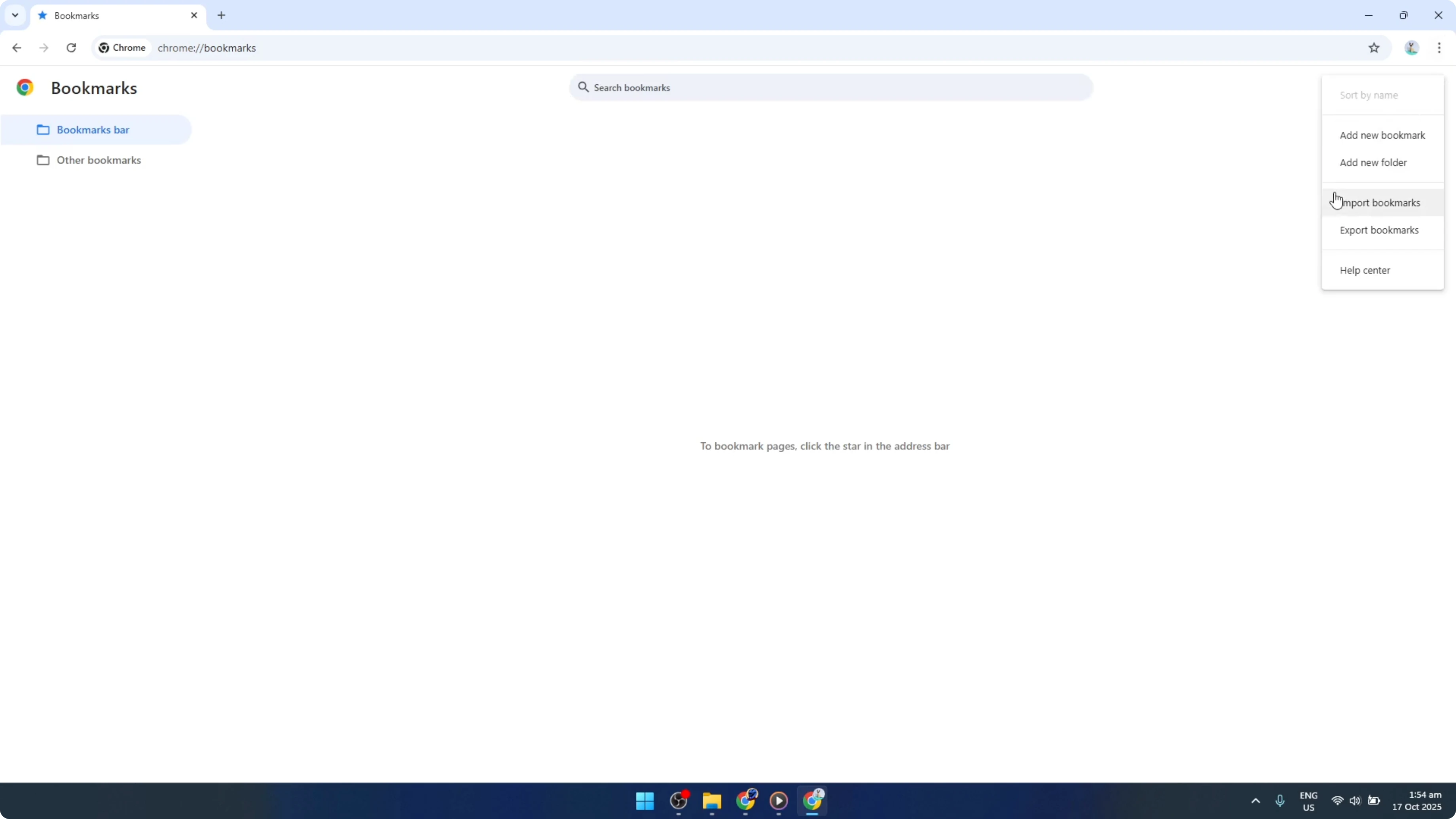Screenshot from How To Export and Import Bookmarks in Google Chrome [2026 Guide] at 102s