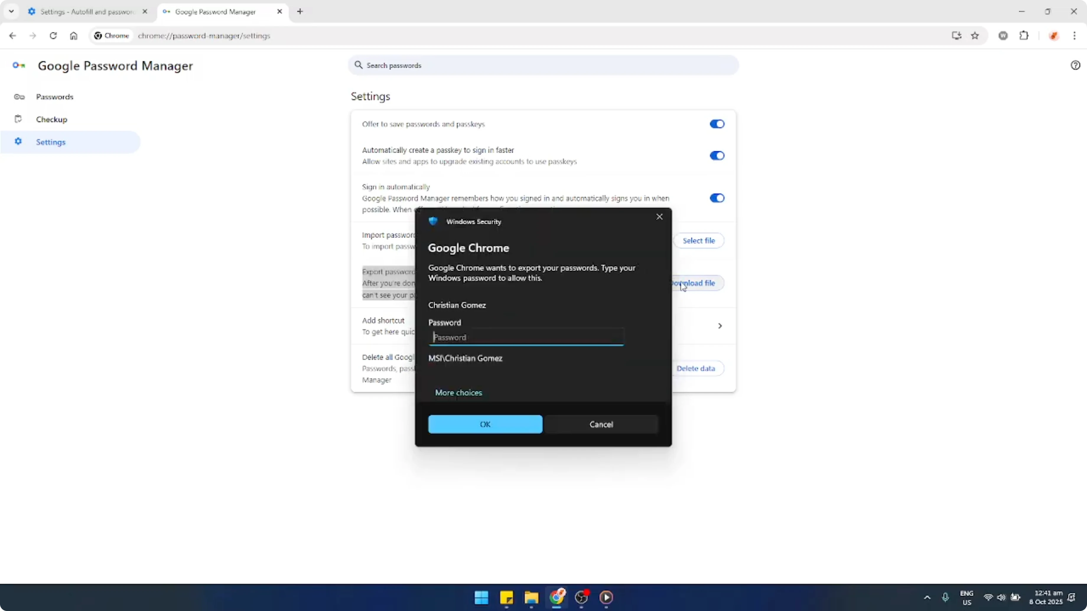 Screenshot from How To Export Passwords From Google Chrome [2026 Guide] at 91s