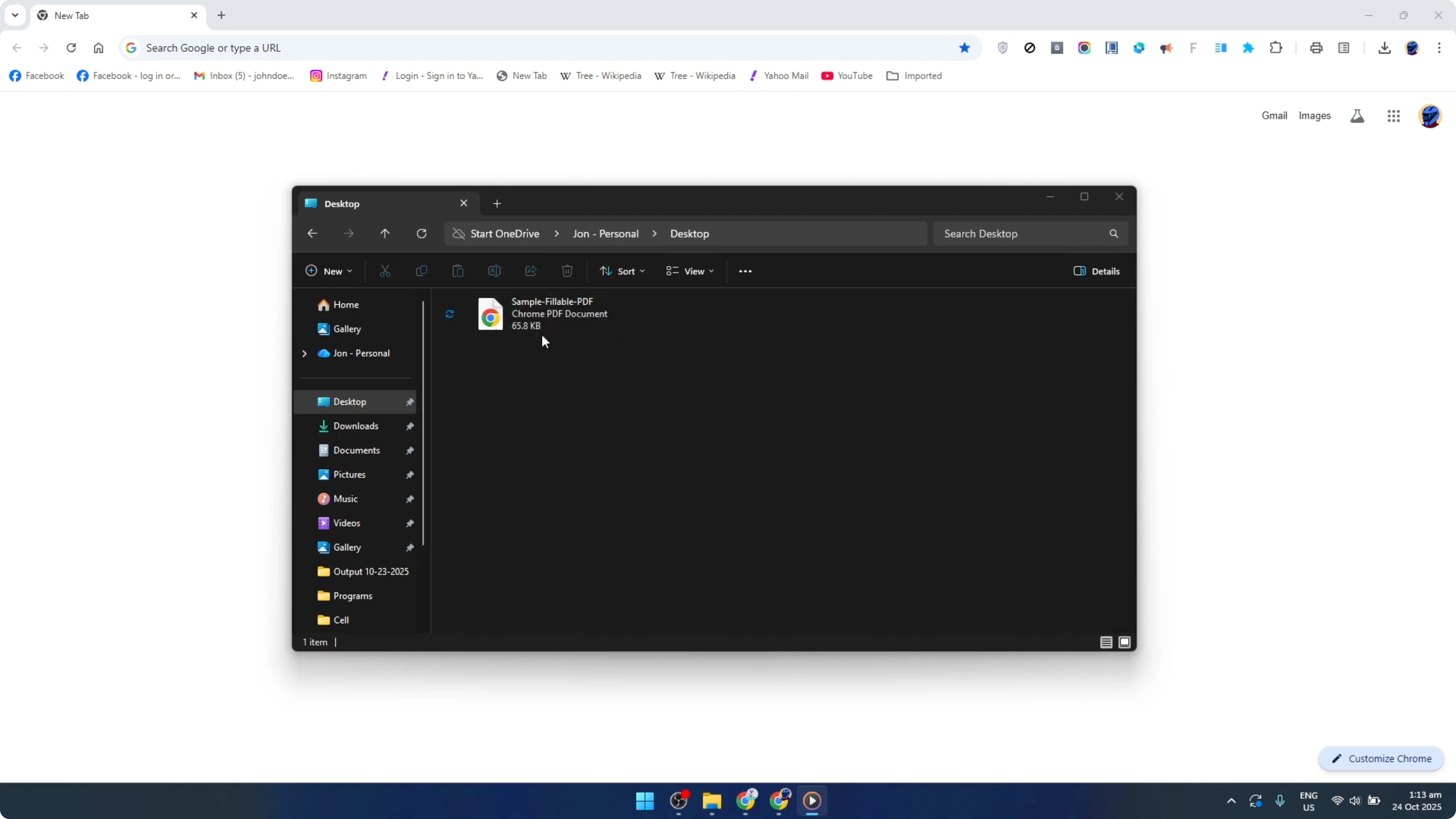 Screenshot from How To Fill a Fillable PDF Form for Free Using Google Chrome [2026 Guide] at 21s