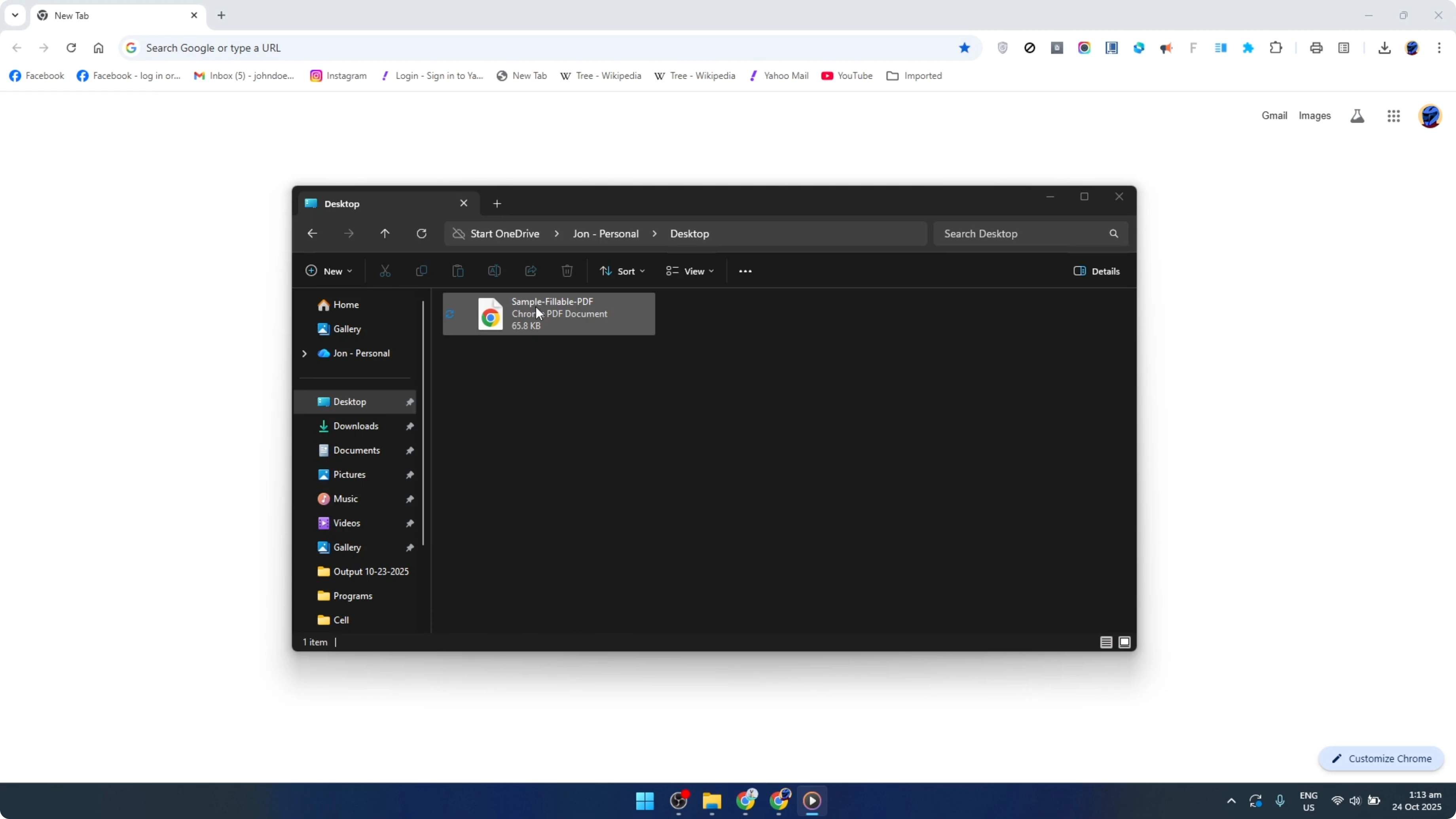Screenshot from How To Fill a Fillable PDF Form for Free Using Google Chrome [2026 Guide] at 26s