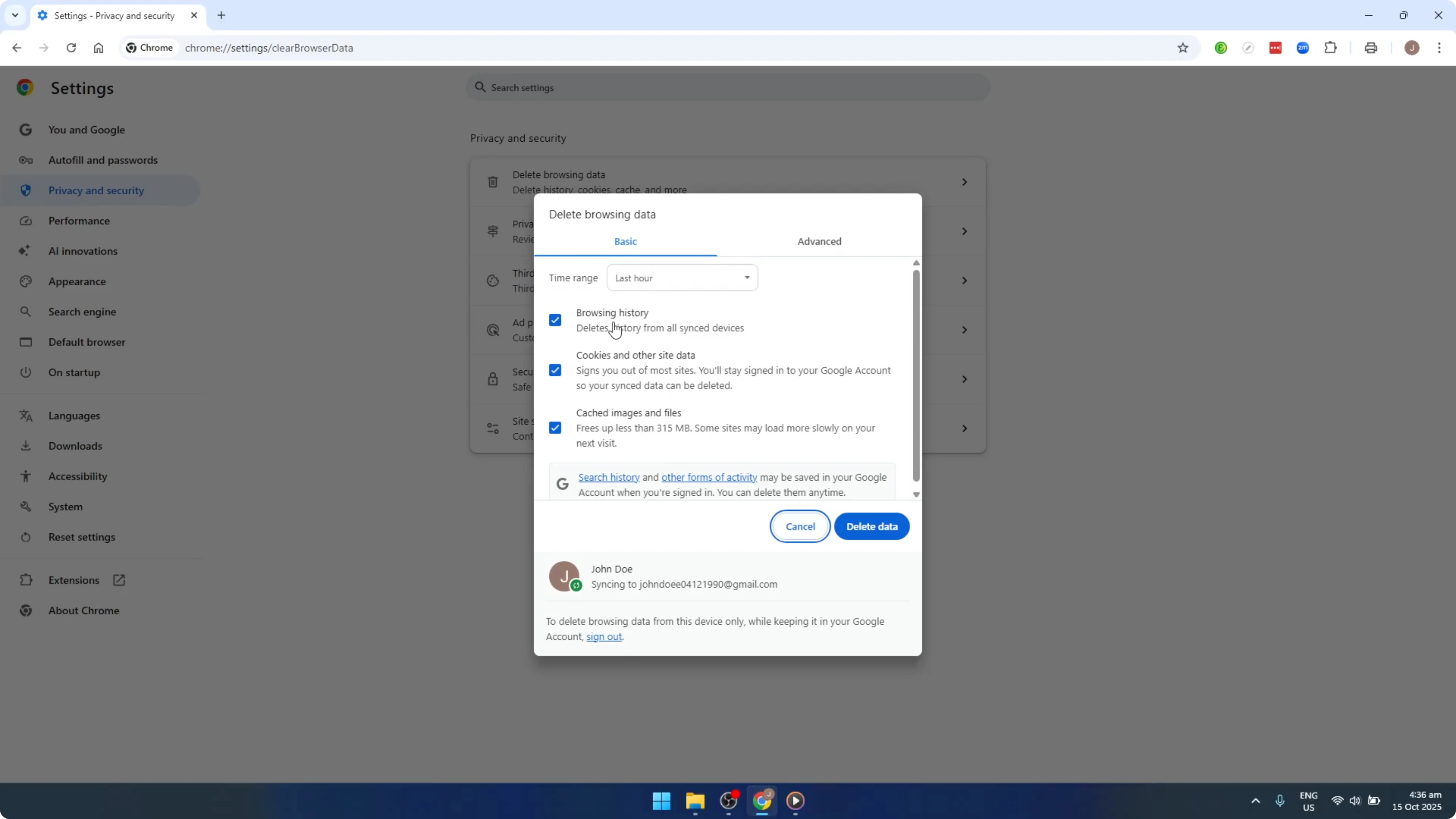 Screenshot from How To Fix the 400 Bad Request Error in Google Chrome [2026 Guide] at 61s