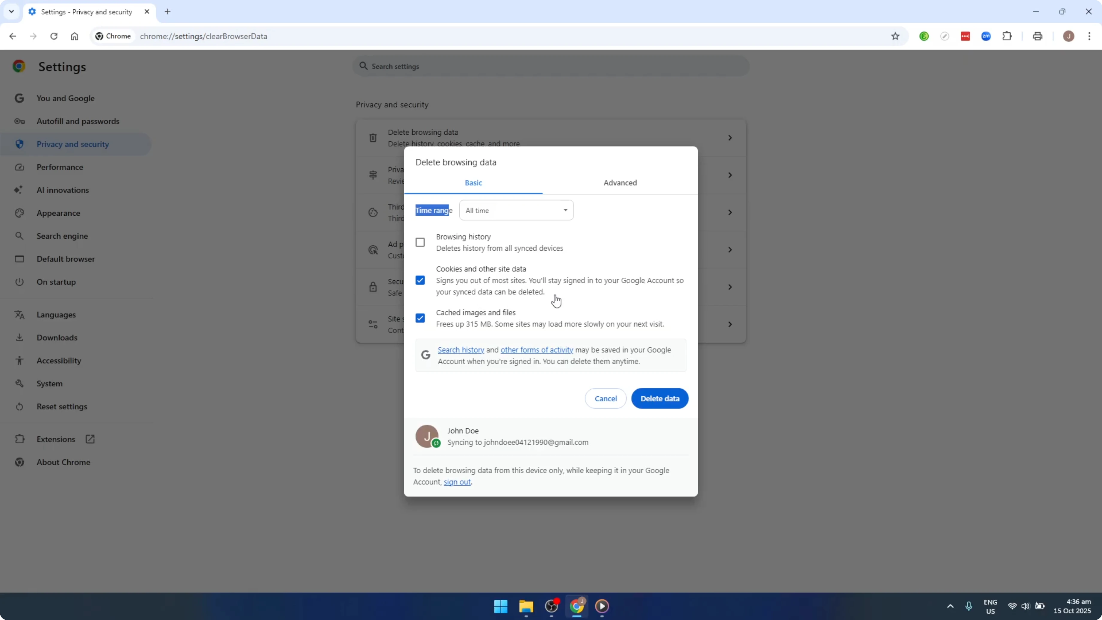 Screenshot from How To Fix the 400 Bad Request Error in Google Chrome [2026 Guide] at 93s