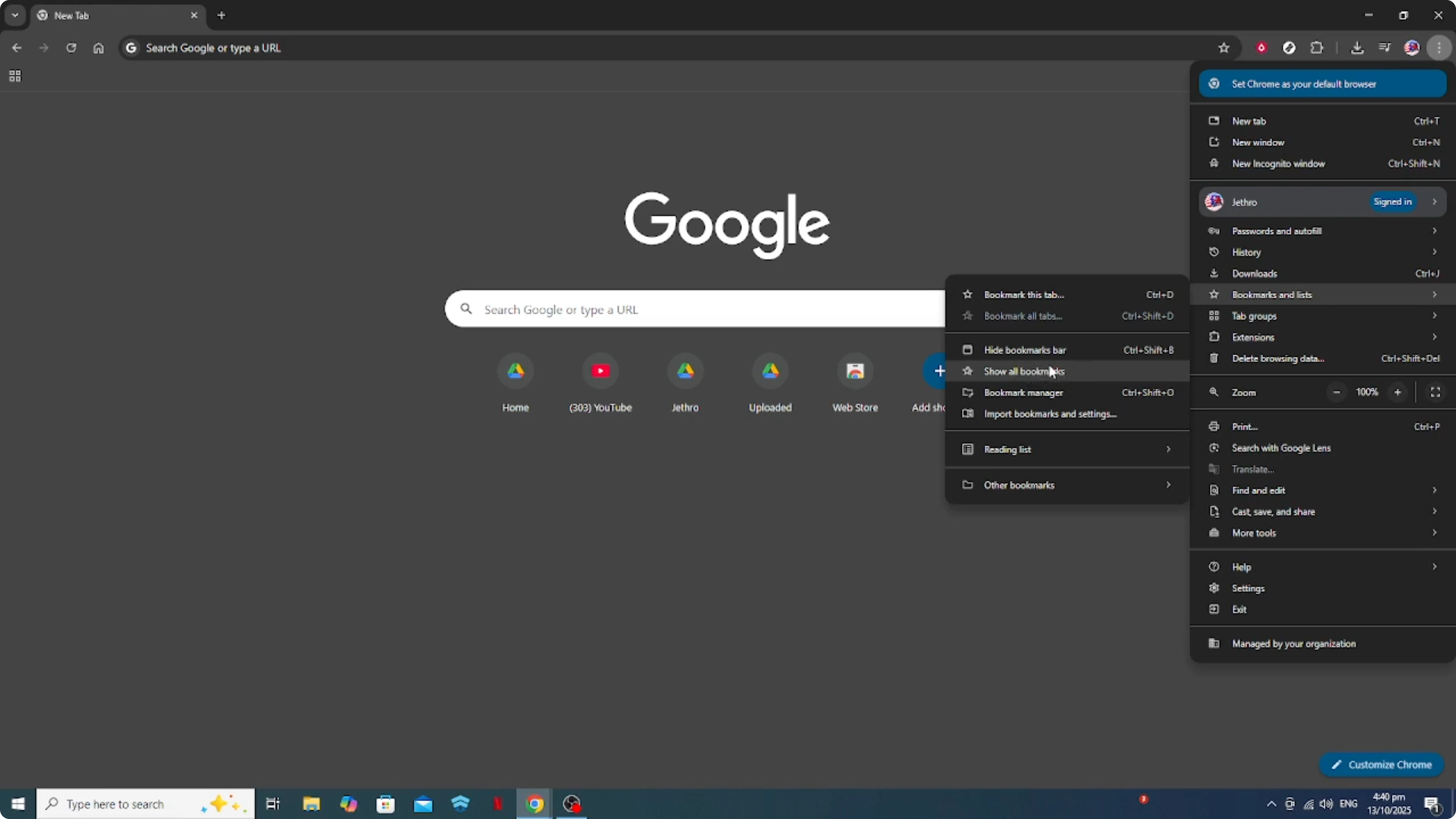 Screenshot from How To Fix Bookmarks Bar Missing On Google Chrome Browser [2026 Guide] at 53s