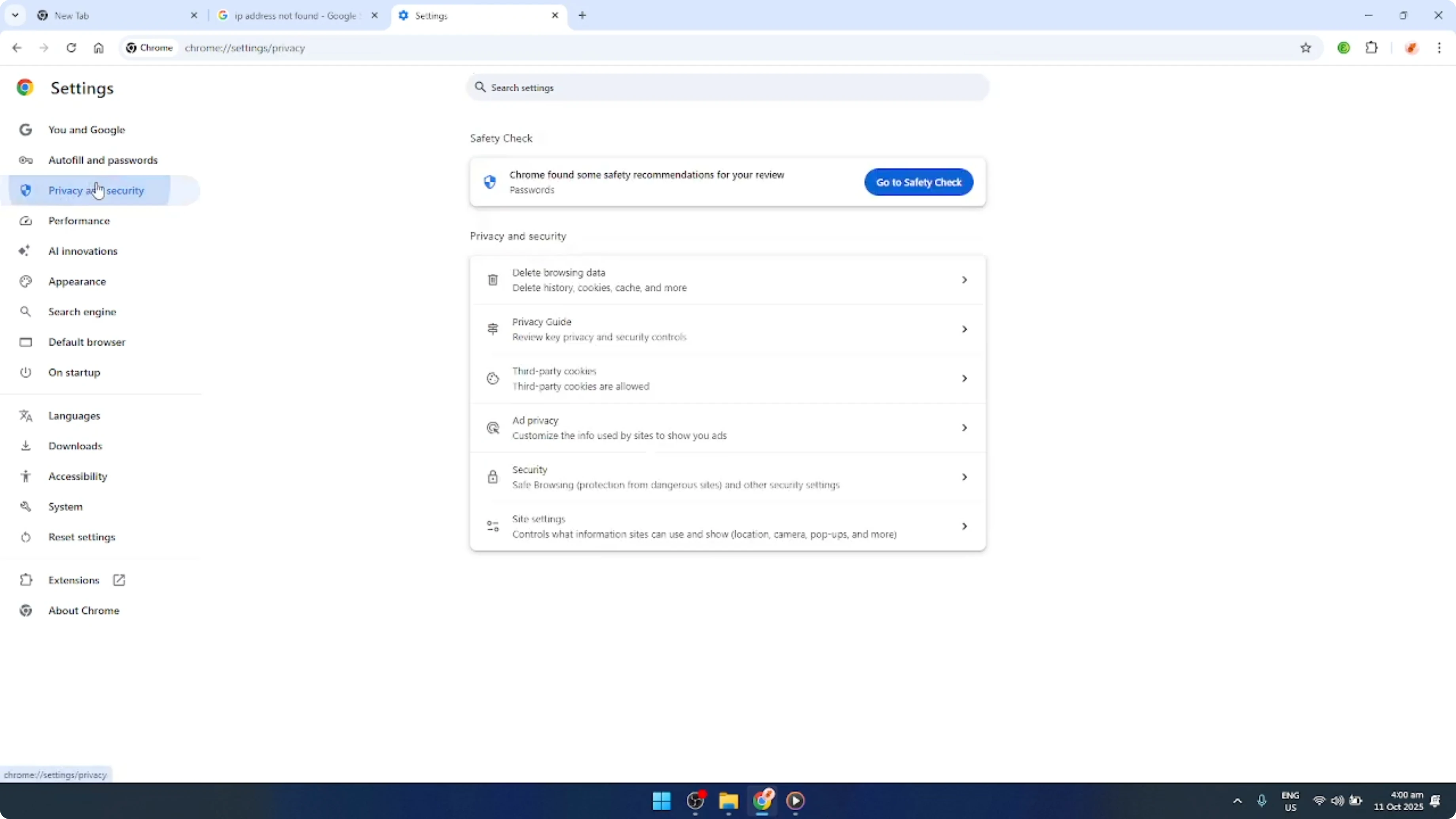 Screenshot from How To Fix Google Chrome IP Address Not Found [2026 Guide] at 38s