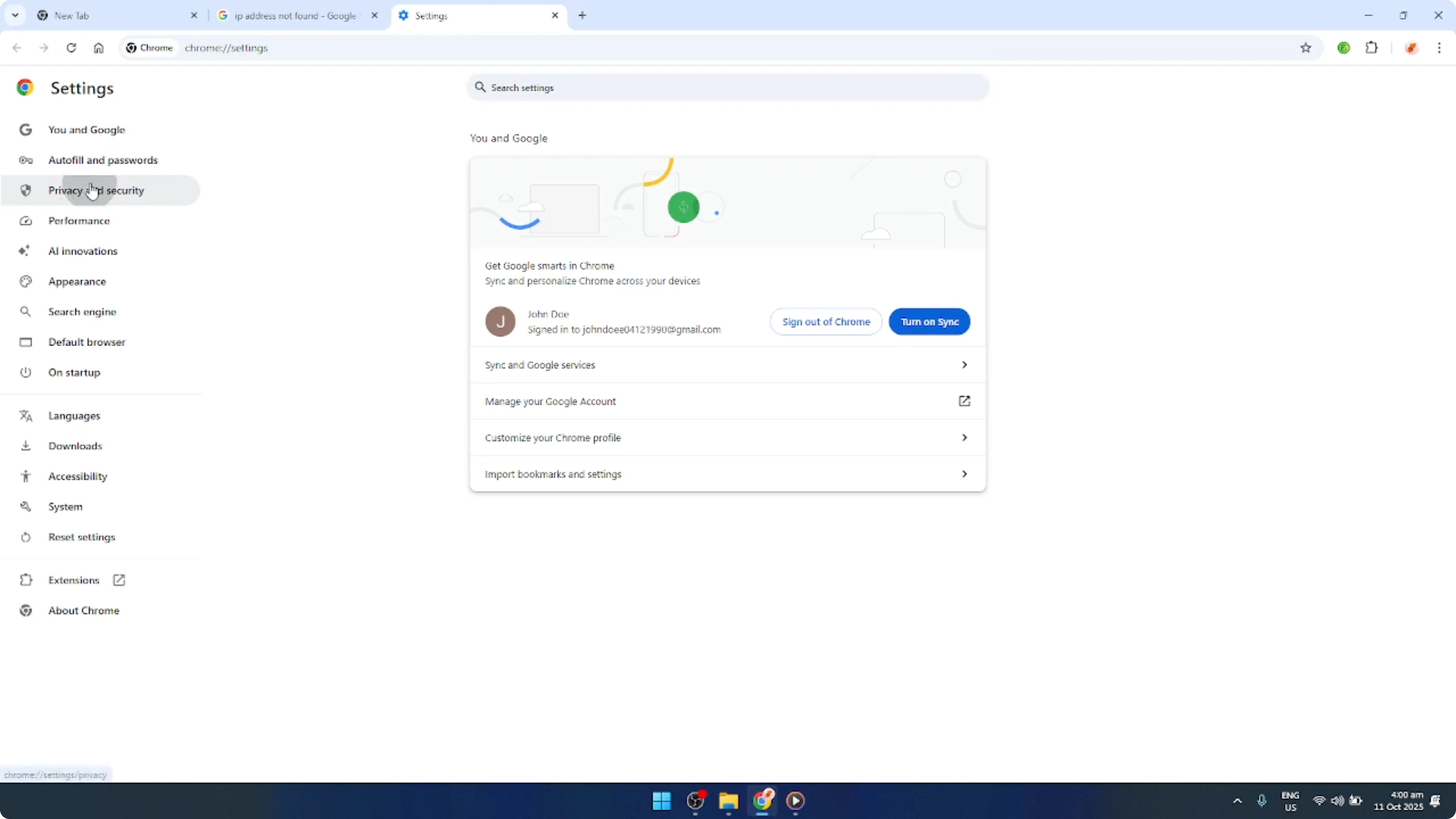 Screenshot from How To Fix Google Chrome IP Address Not Found [2026 Guide] at 42s
