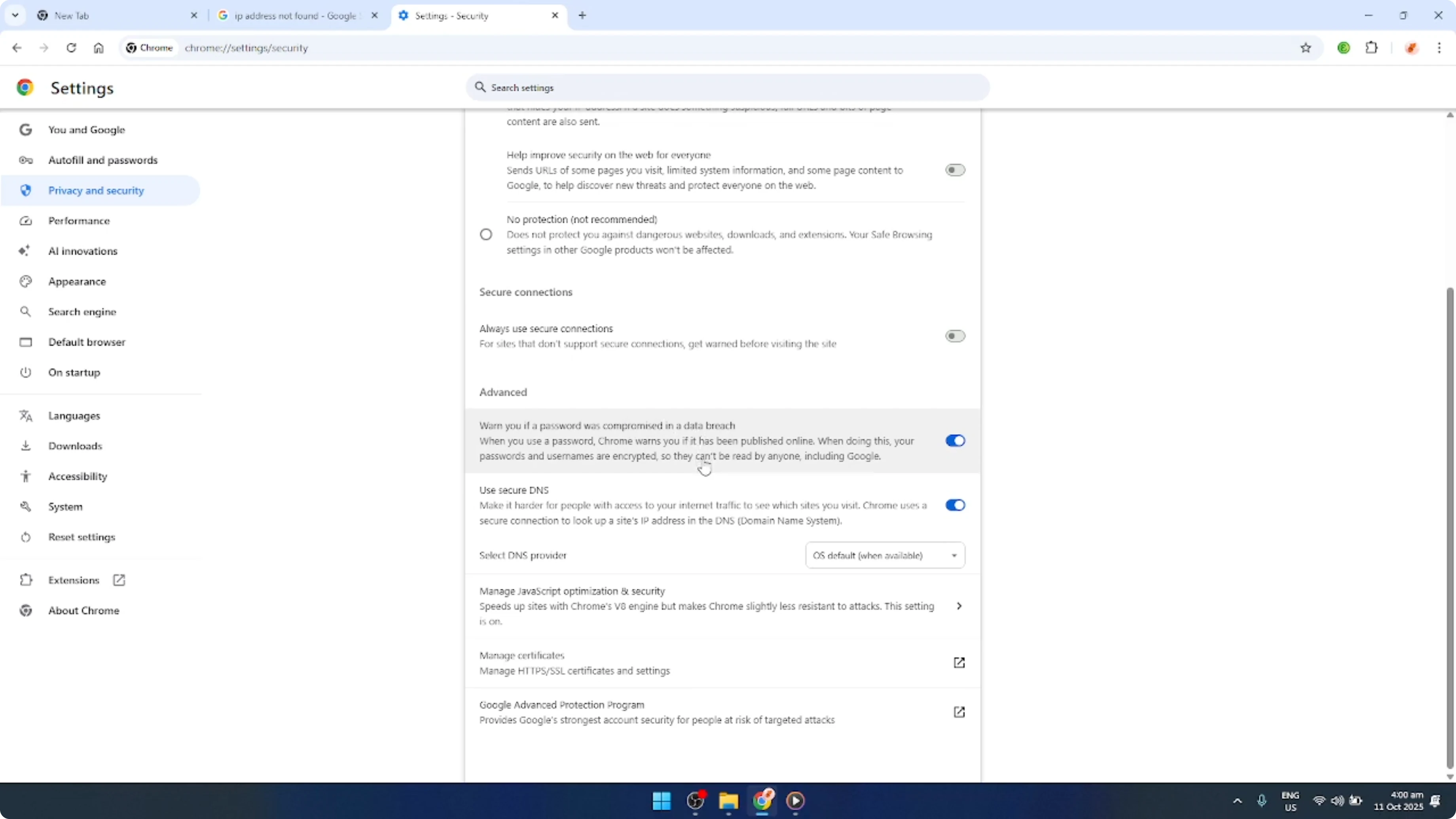 Screenshot from How To Fix Google Chrome IP Address Not Found [2026 Guide] at 64s