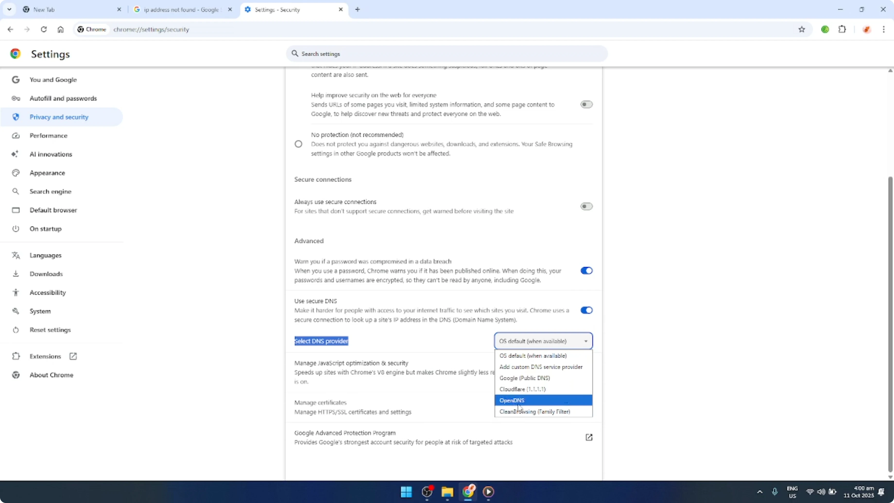 Screenshot from How To Fix Google Chrome IP Address Not Found [2026 Guide] at 73s