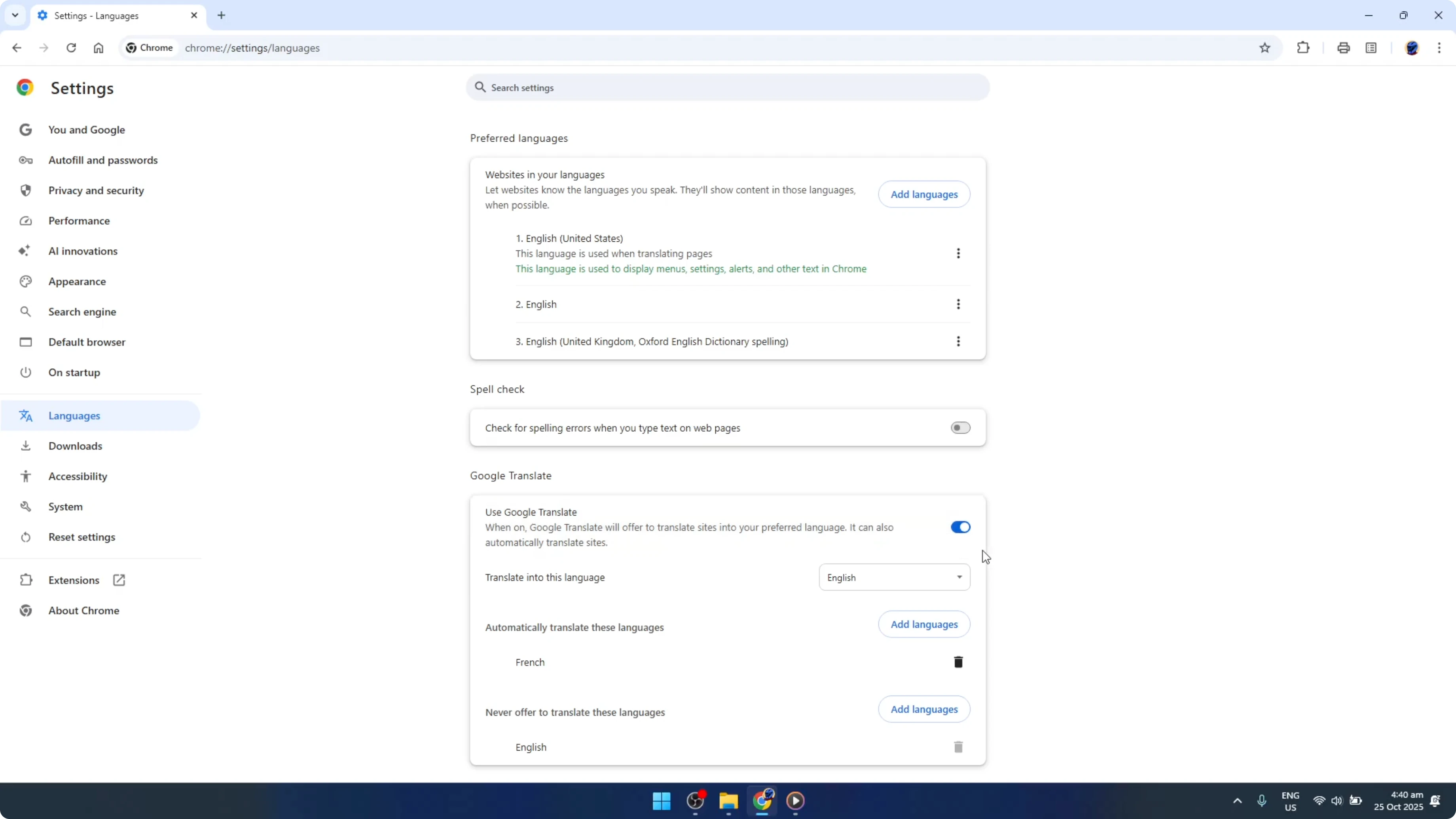 Screenshot from How To Fix Google Translate Error This Page Could Not be Translated in Google Chrome [2026 Guide] at 56s