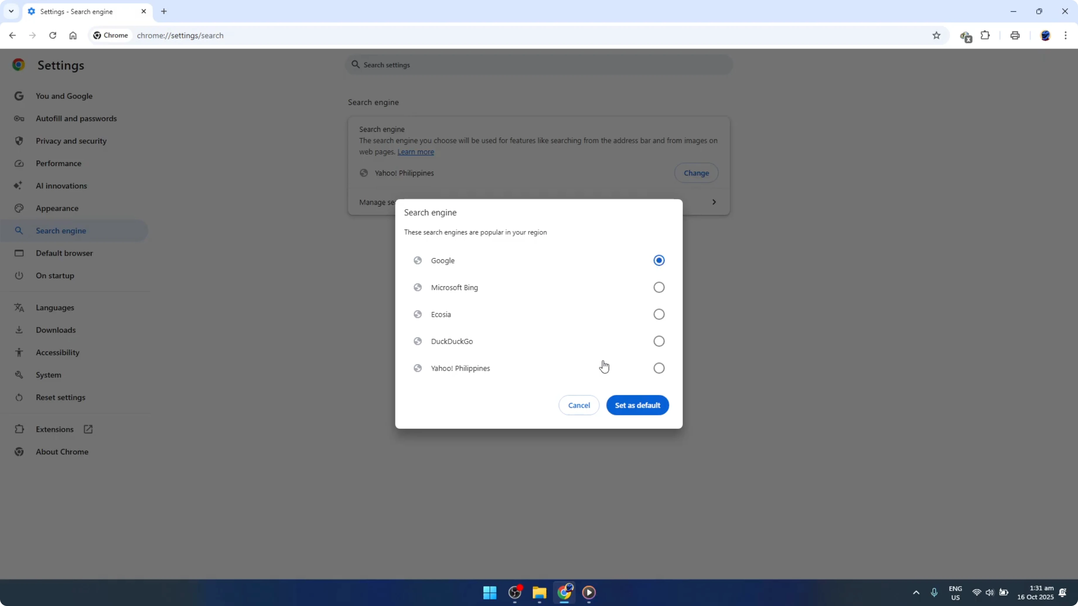 Screenshot from How To Fix Search Bar Missing In Google Chrome [2026 Guide] at 68s