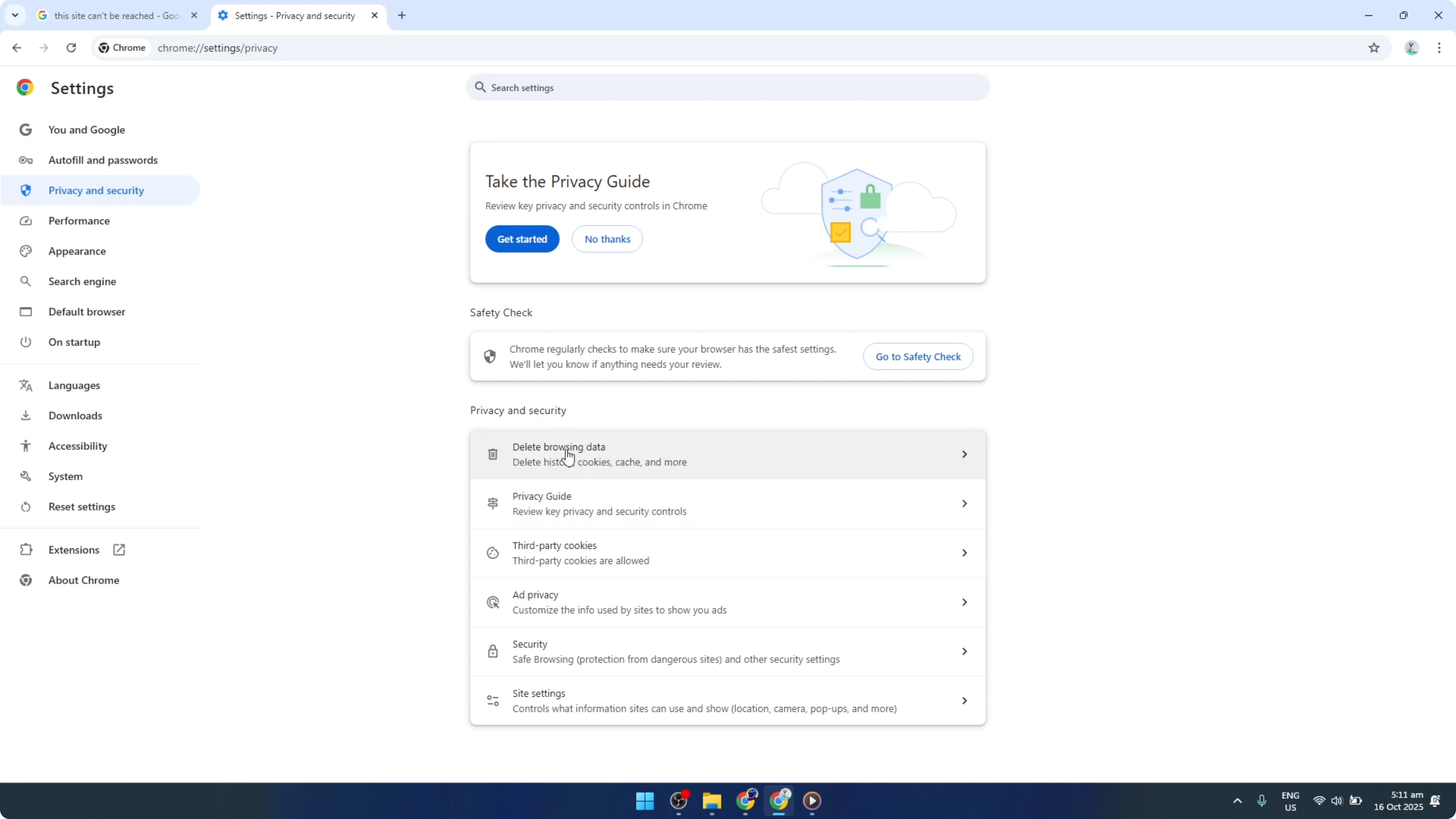 Screenshot from How To Fix This Site Can't be Reached Error In Google Chrome [2026 Guide] at 60s