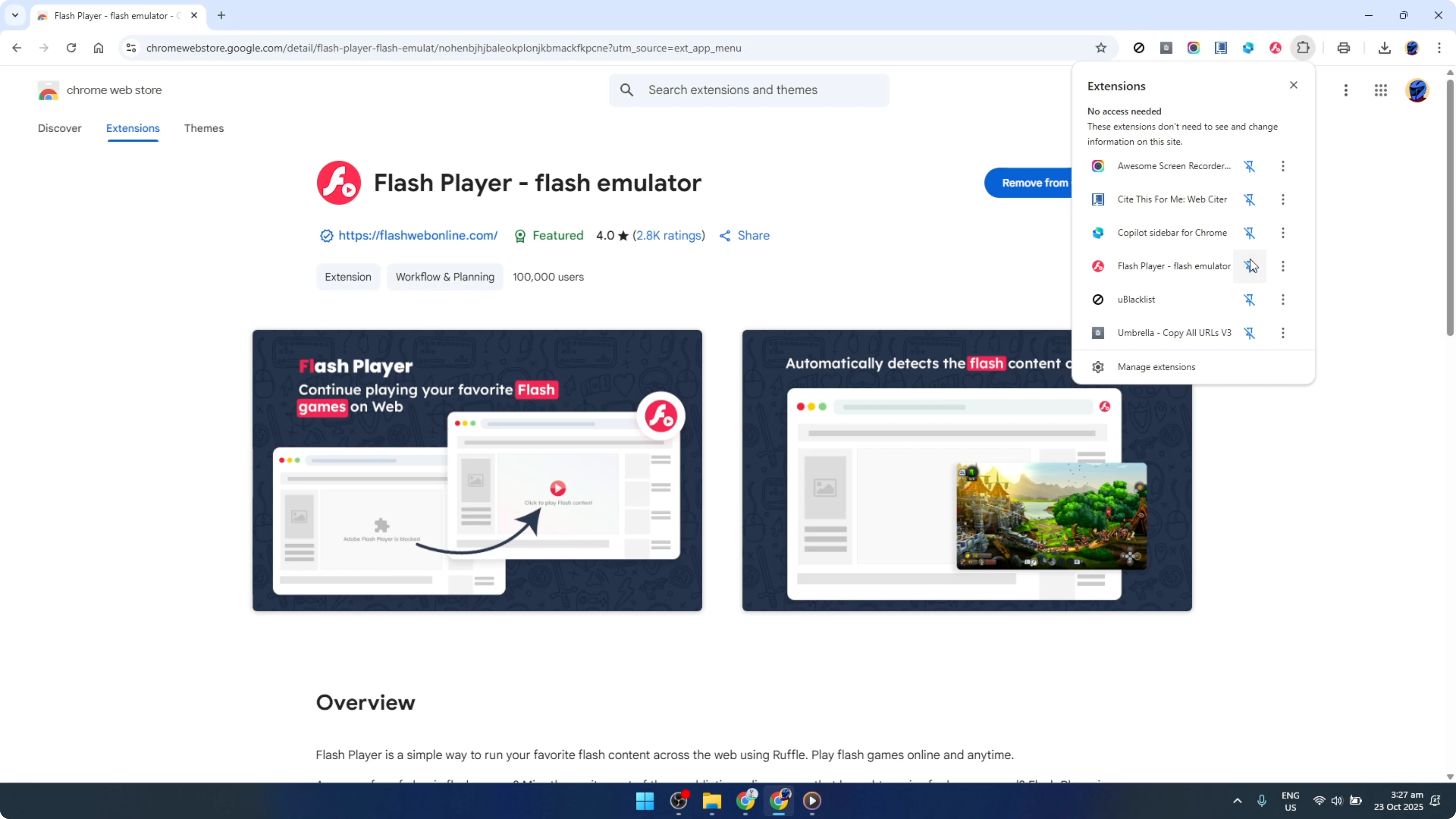 Screenshot from How To Get Flash Player In Google Chrome [2026 Guide] at 127s