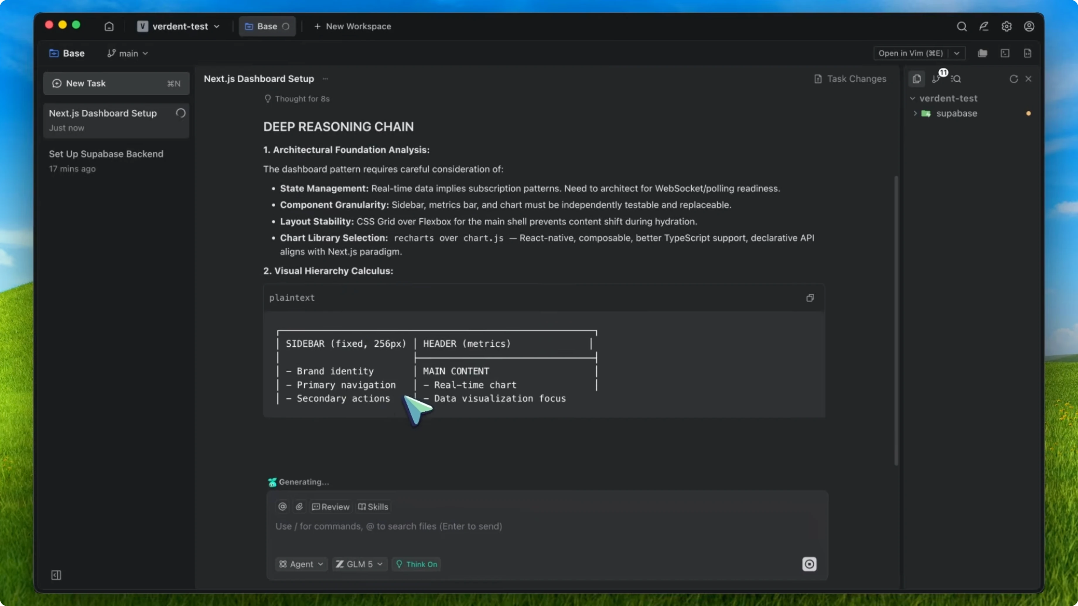 Screenshot from Why I Chose GLM-5 KING MODE Over OPUS & CODEX for Free Setup at 477s