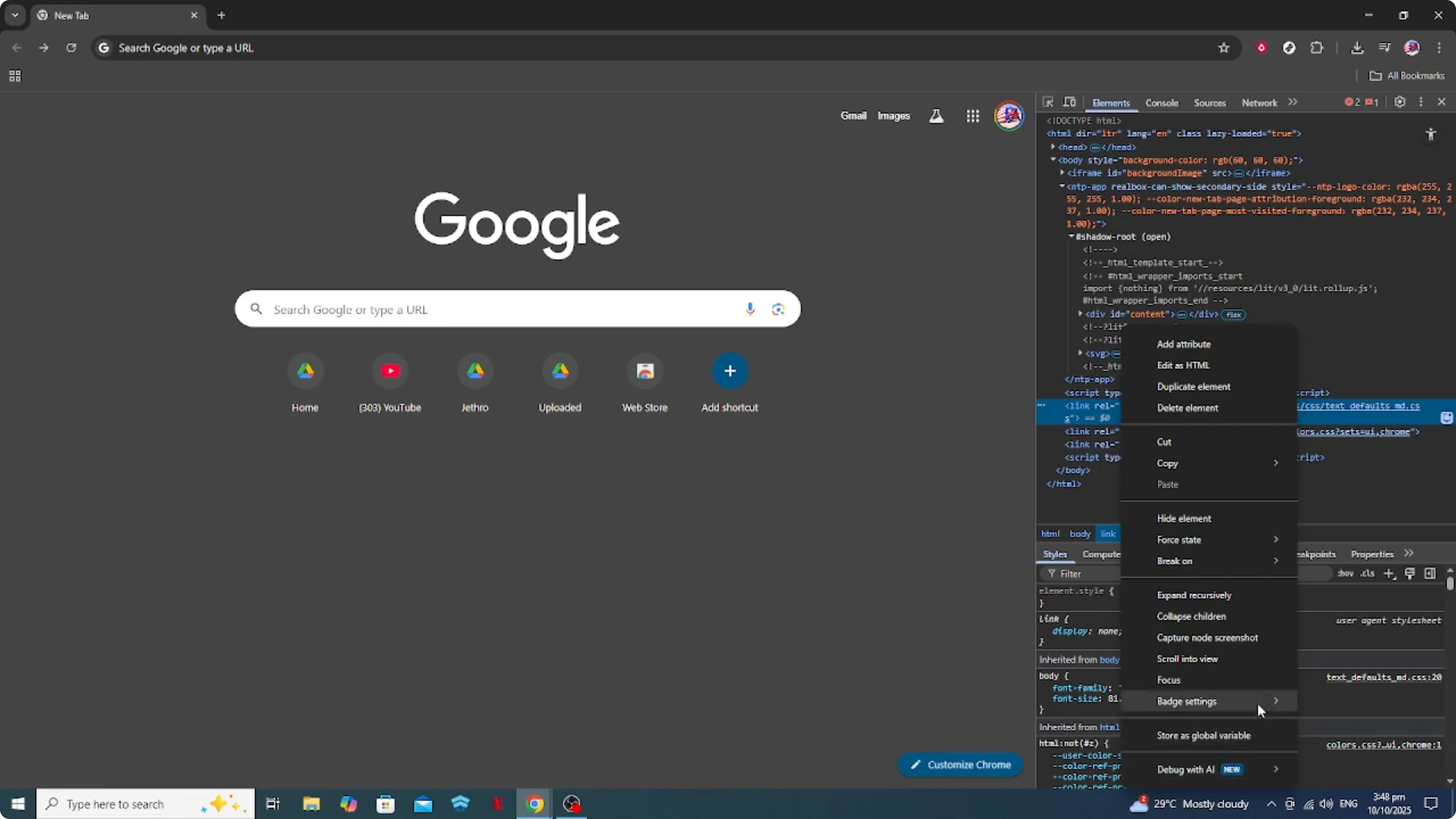 Screenshot from How To Use Google Chrome Inspect Element Tool [2026 Guide] at 125s