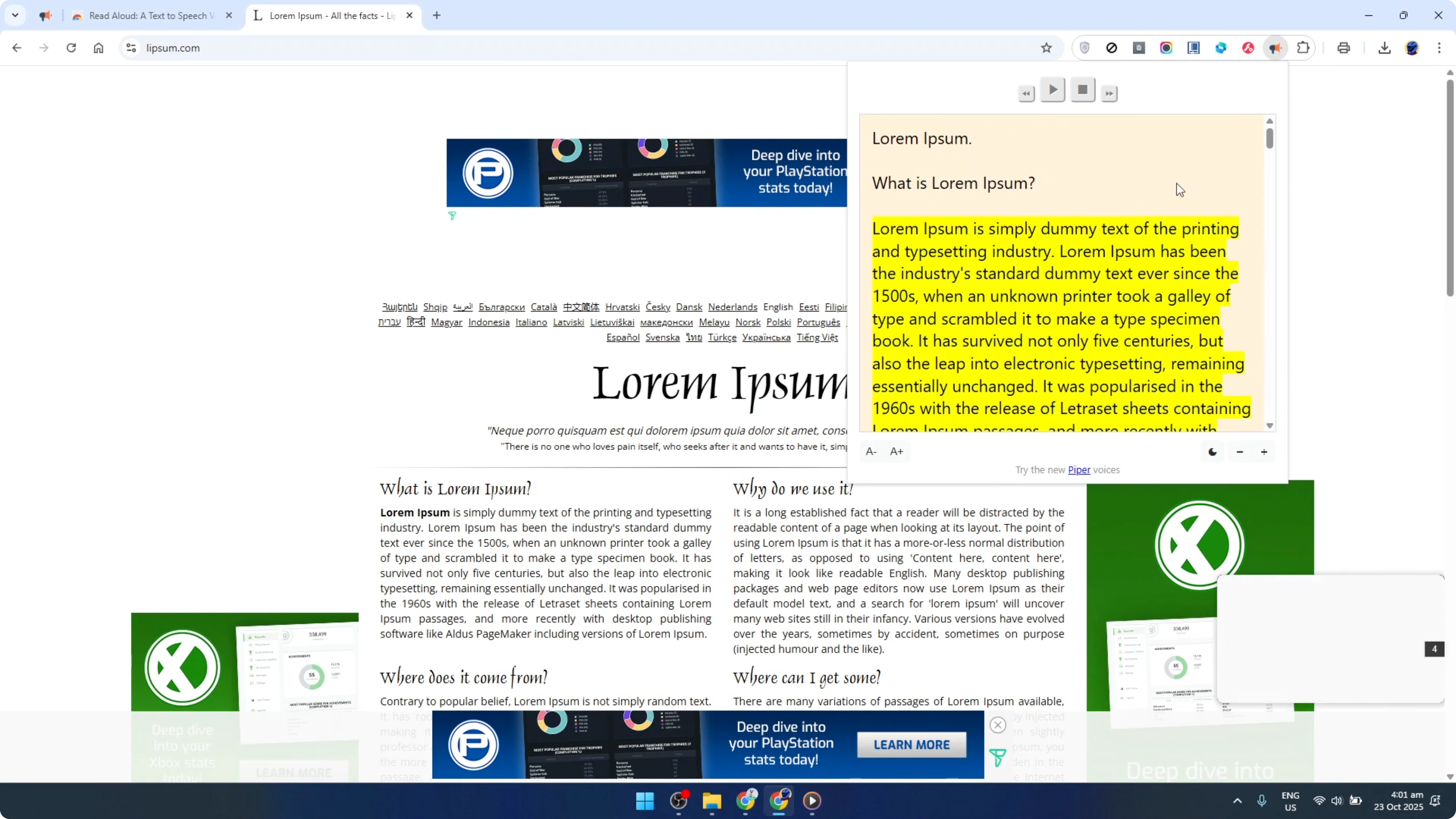 Screenshot from How To Have Google Chrome Read Web Pages Out Loud to You [2026 Guide] at 113s