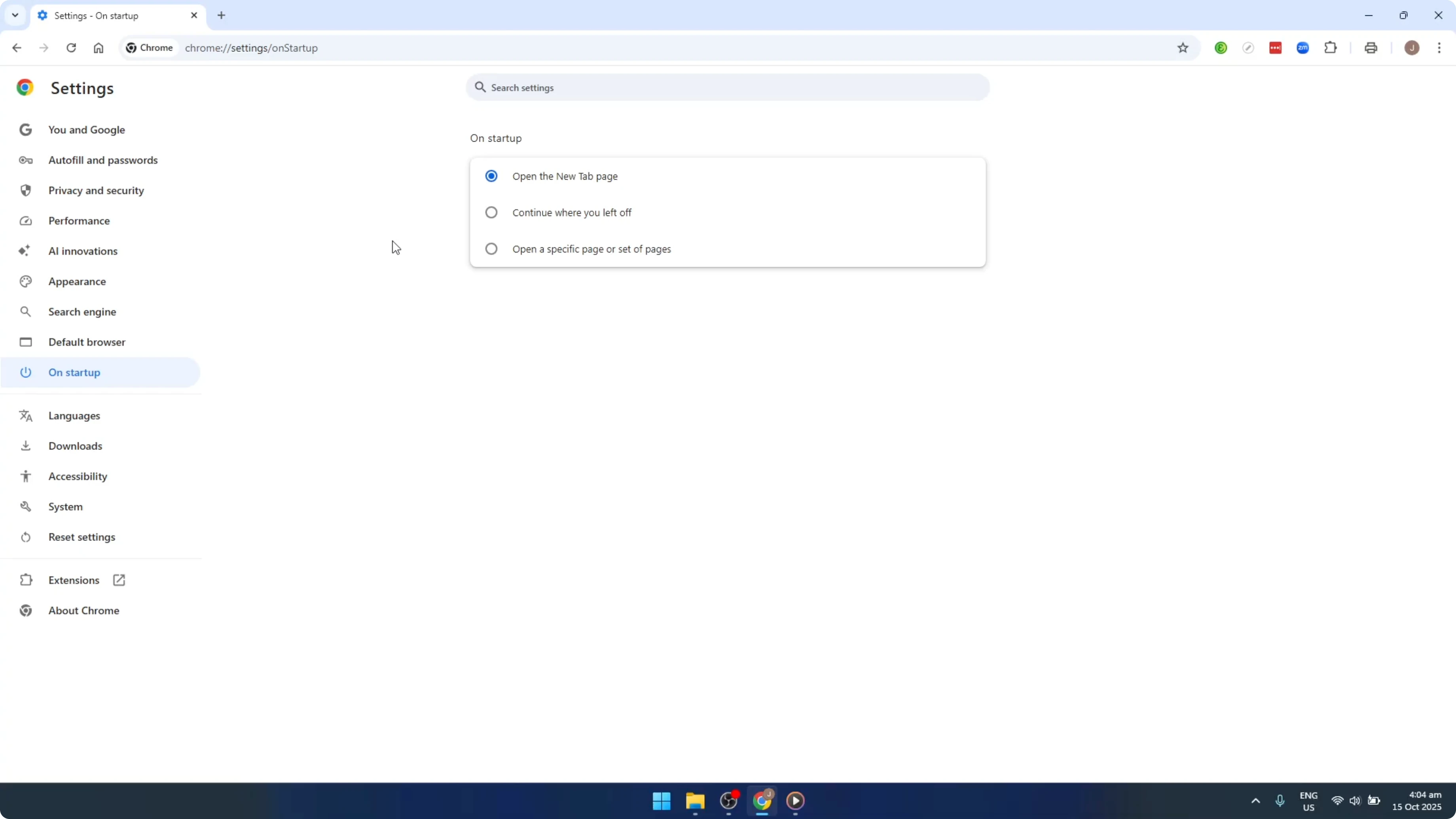 Screenshot from How To Hide The Restore Pages Pop Up In Google Chrome [2026 Guide] at 117s