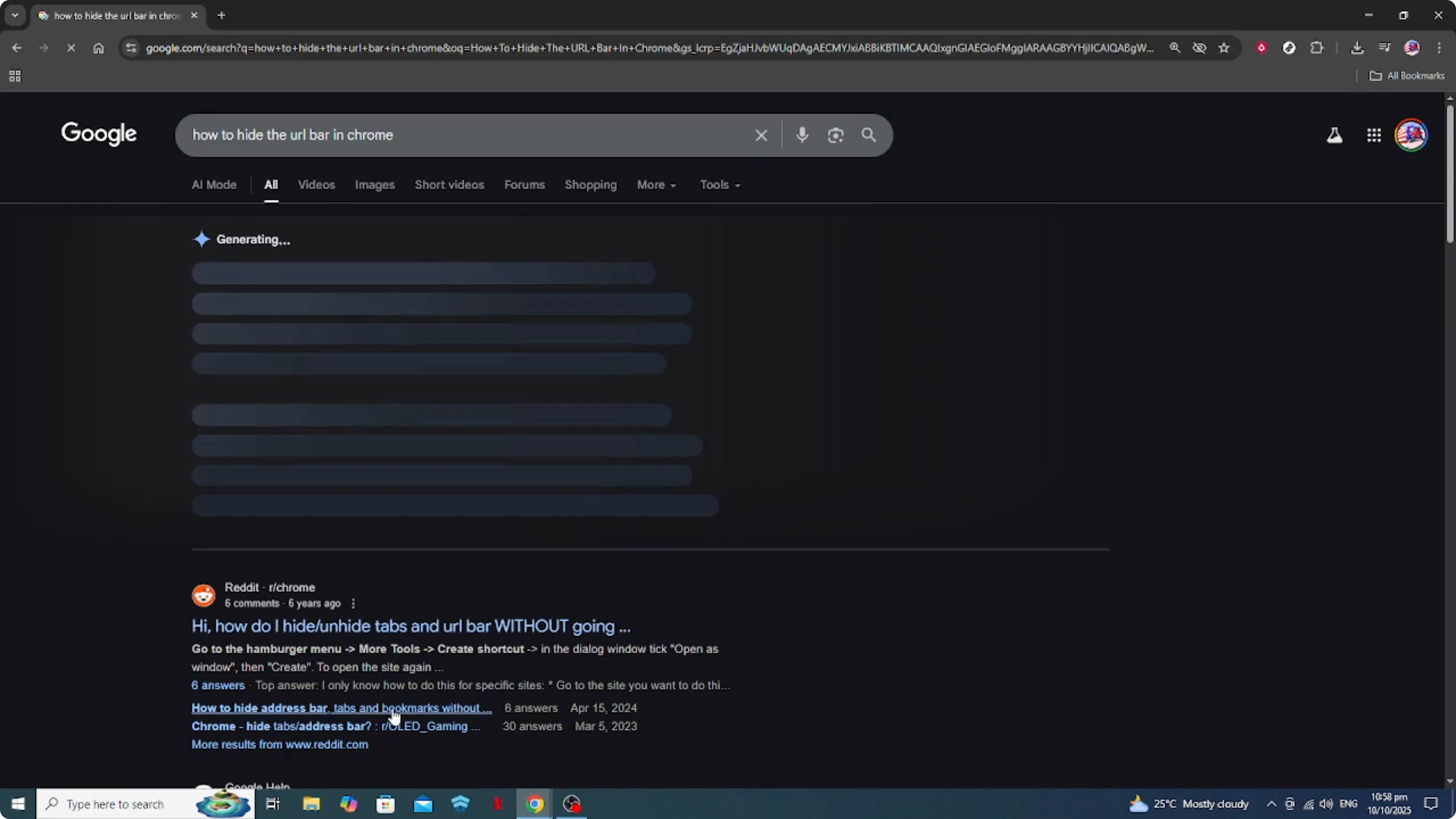 Screenshot from How To Hide The URL Bar In Chrome [2026 Guide] at 31s