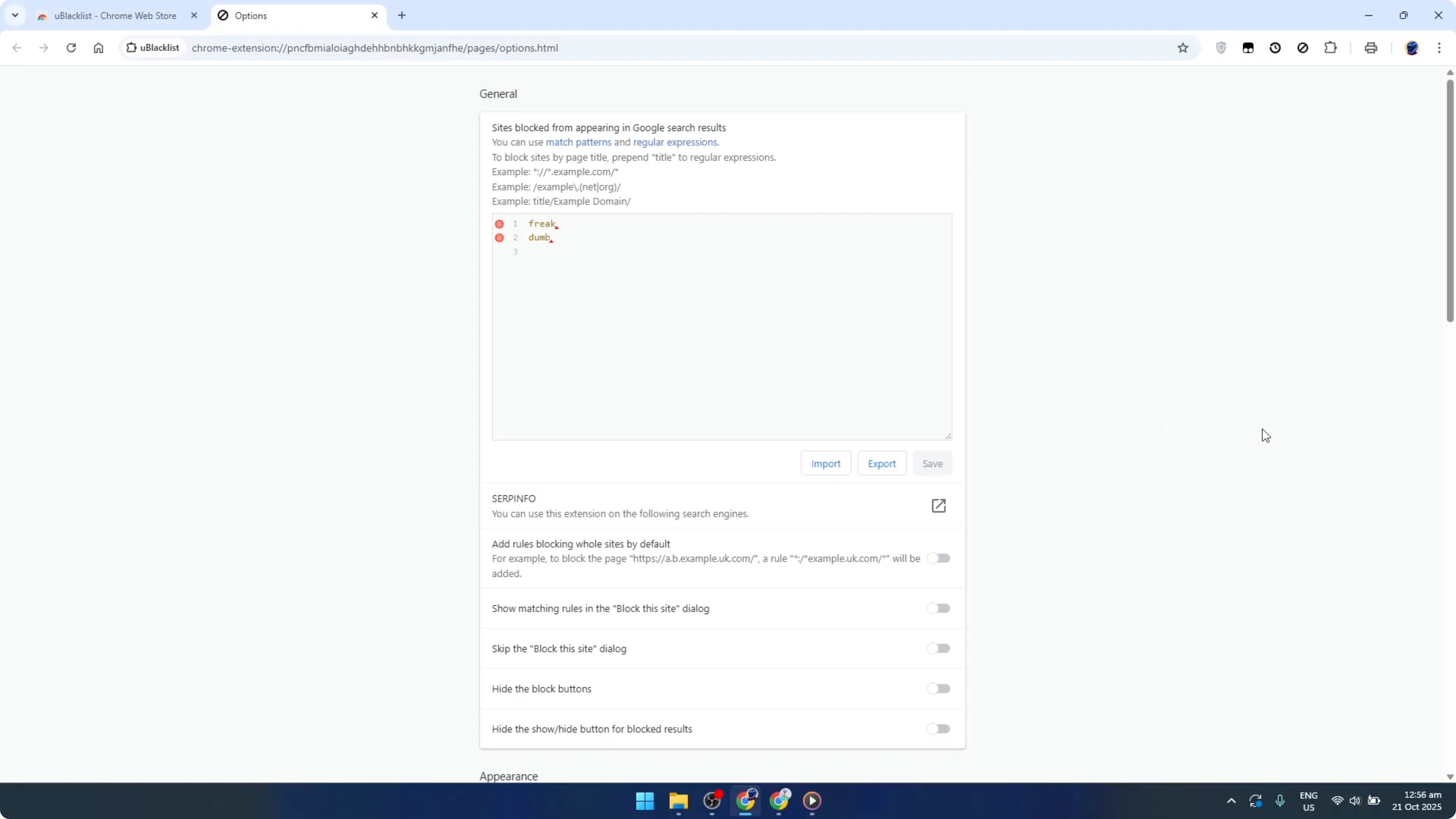 Screenshot from How To Block Keywords on Google Chrome [2026 Guide] at 139s