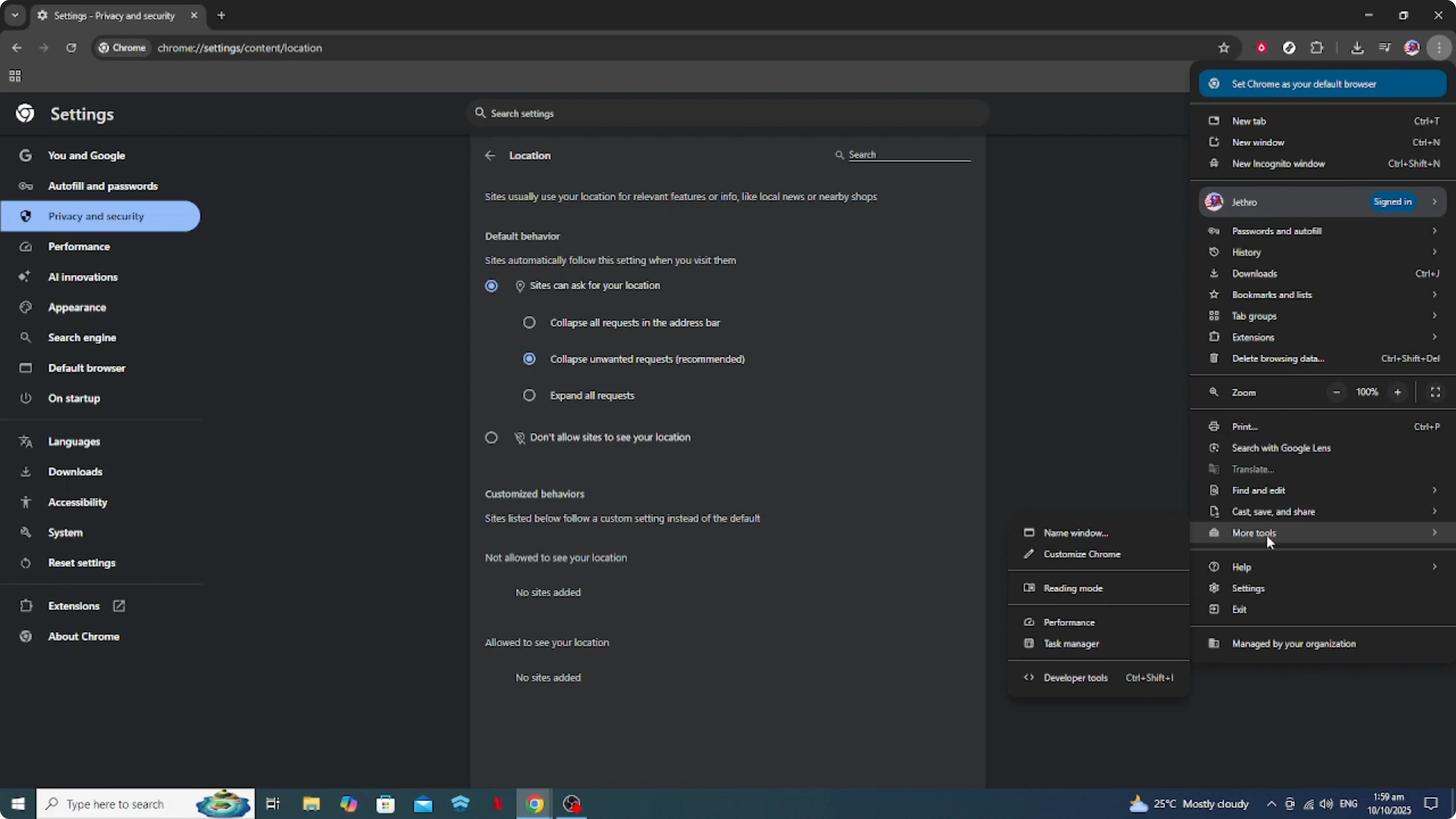 Screenshot from How To Change Google Chrome Country Location [2026 Guide] at 122s