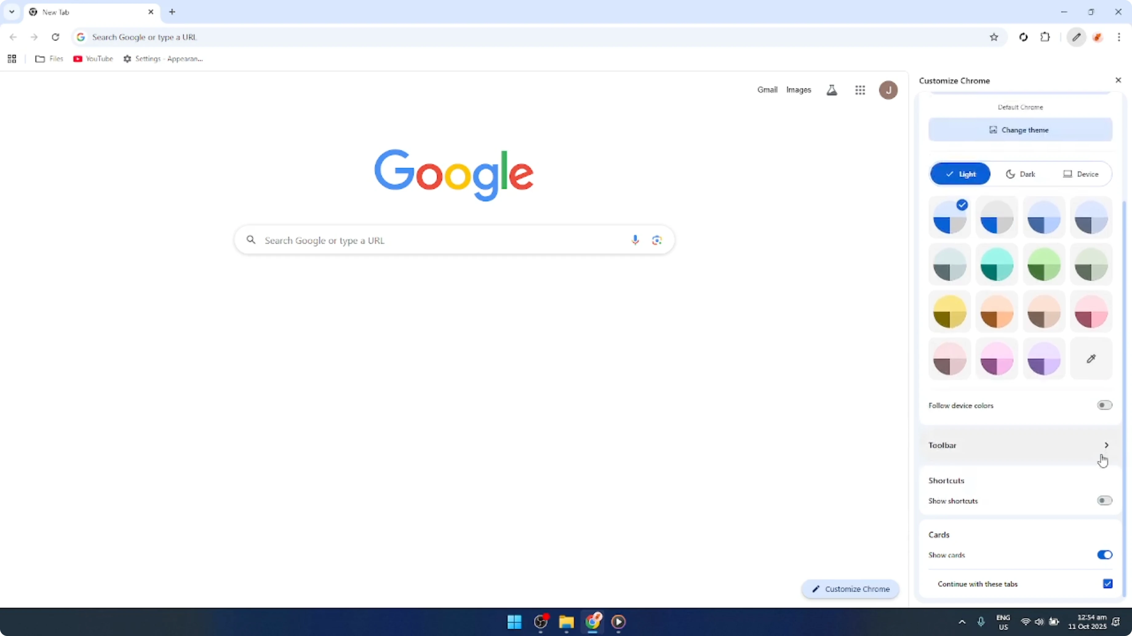 Screenshot from How To Change The New Tab Page in Google Chrome [2026 Guide] at 55s