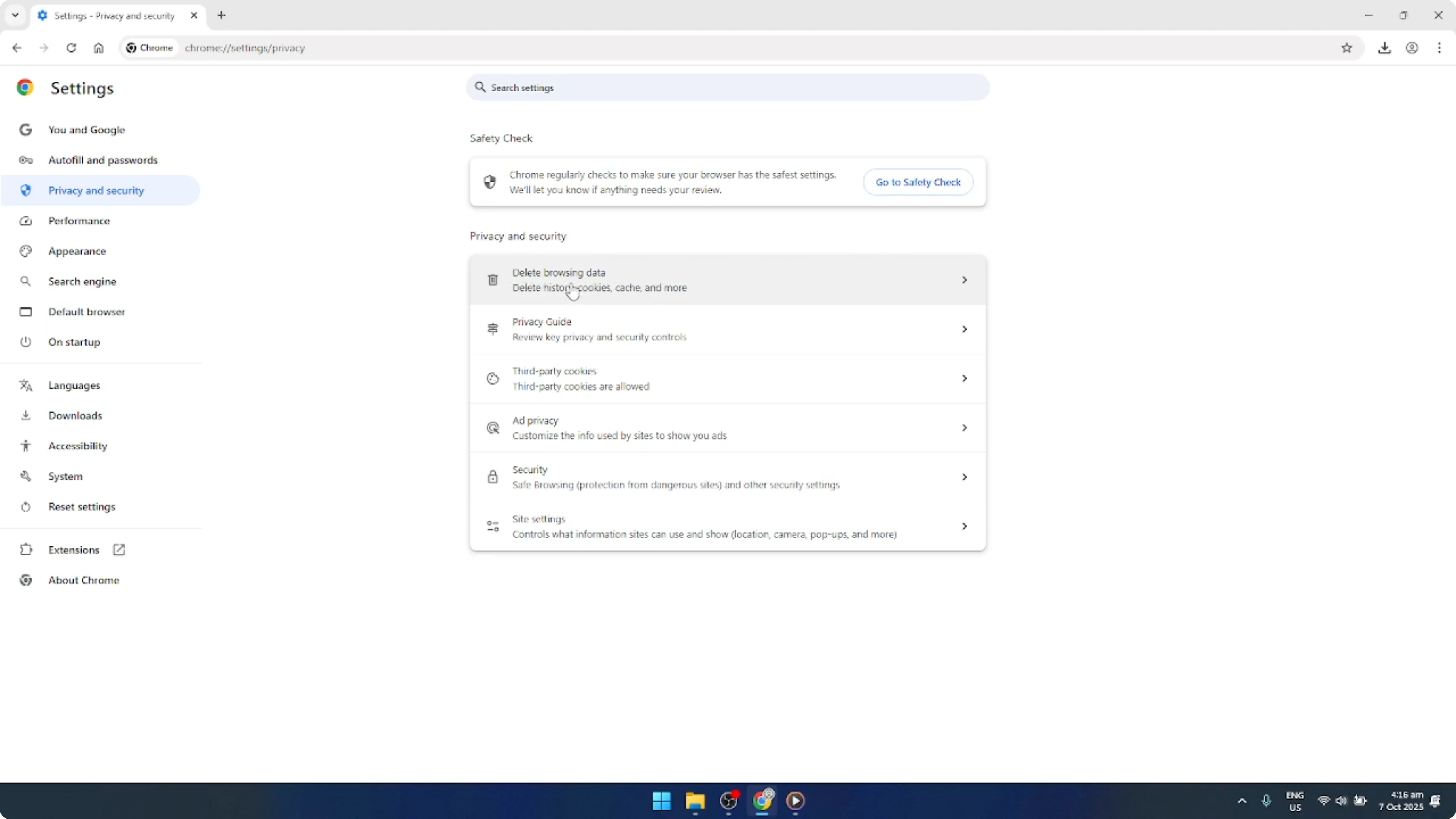 Screenshot from How To Clear Cache and Delete Cookies on Google Chrome [2026 Guide] at 66s