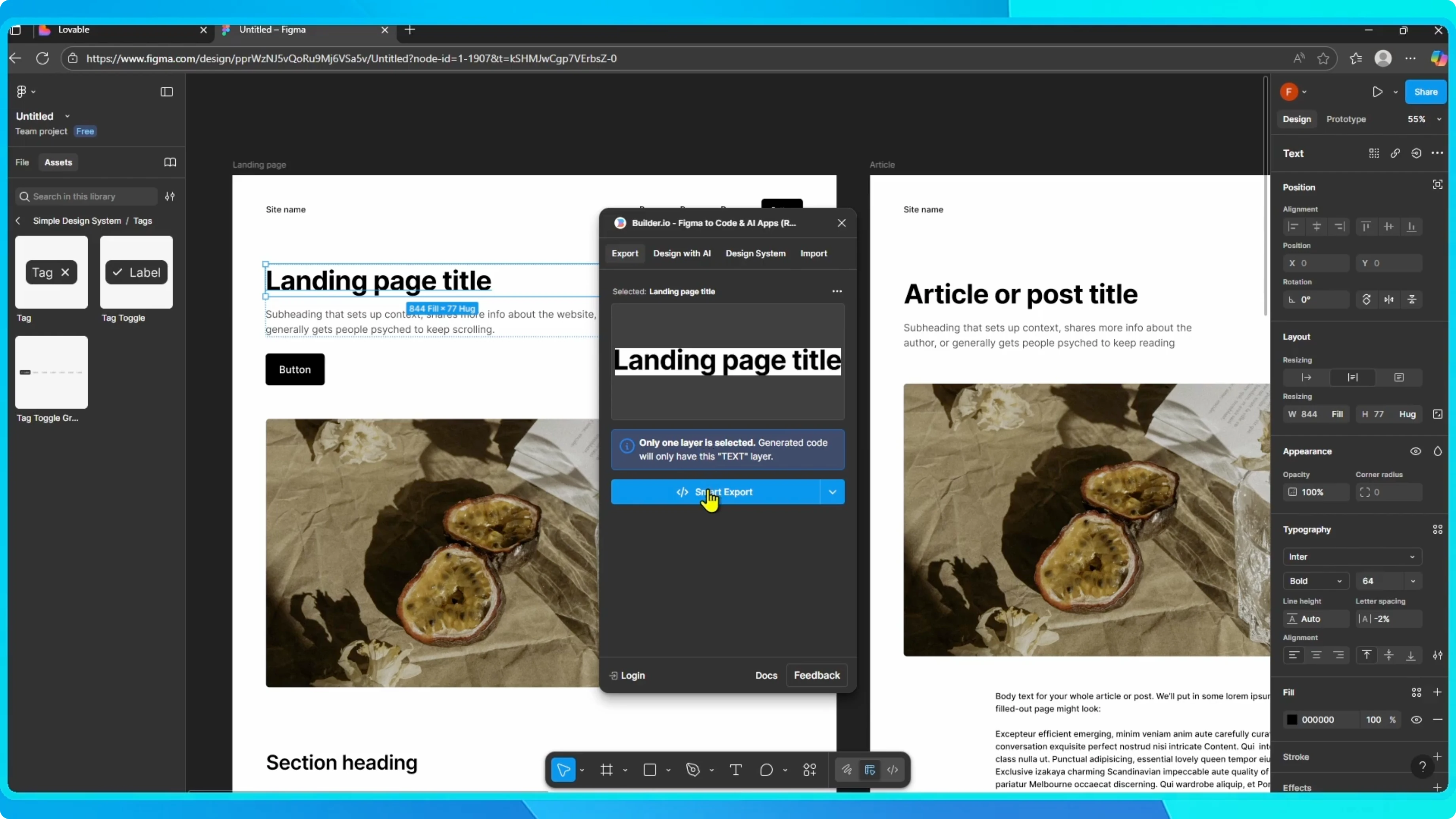 Screenshot from How to Connect Figma to Lovable? at 23s