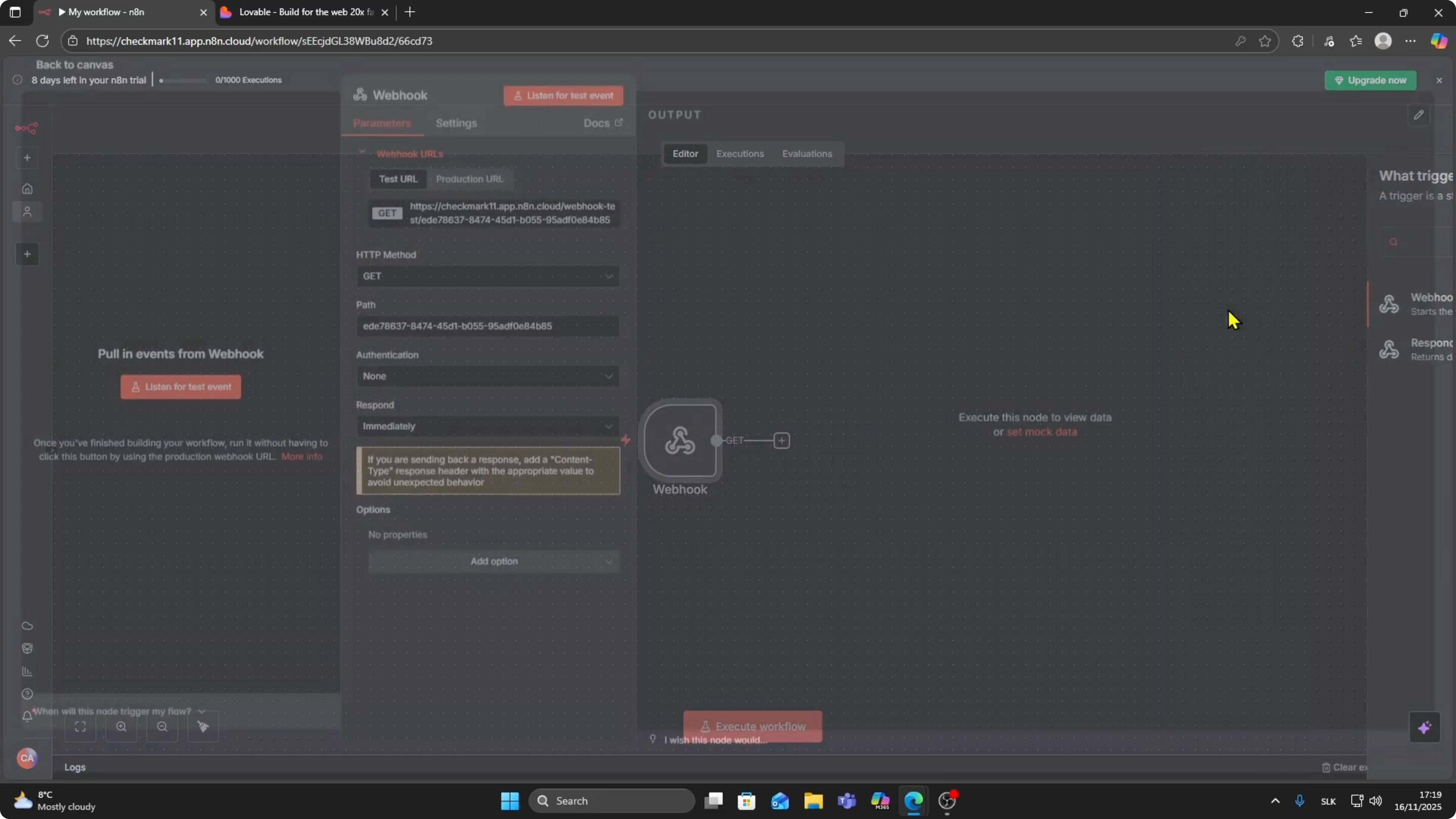 Screenshot from How to Connect Lovable to n8n in 2026? at 21s