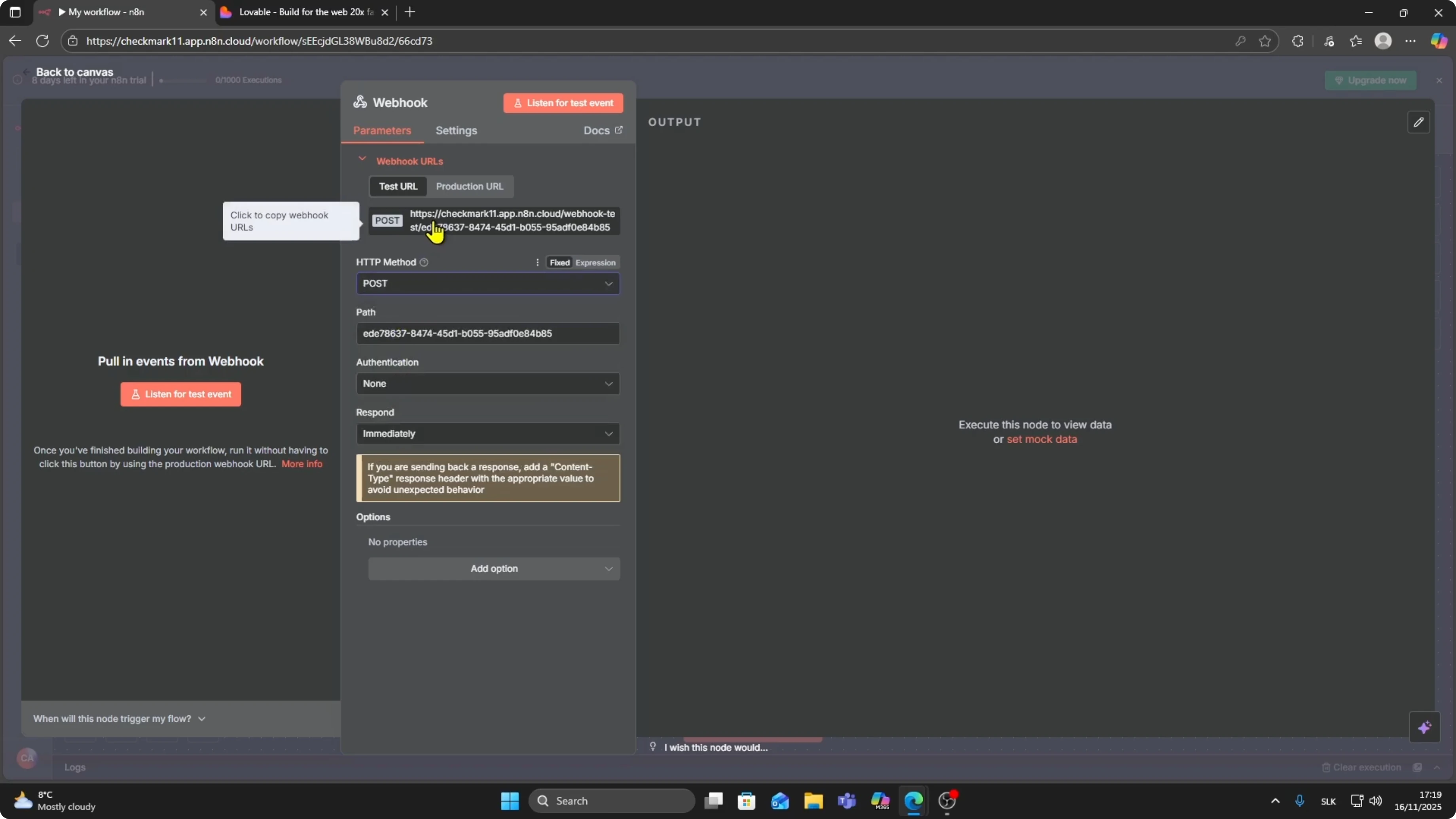 Screenshot from How to Connect Lovable to n8n in 2026? at 29s