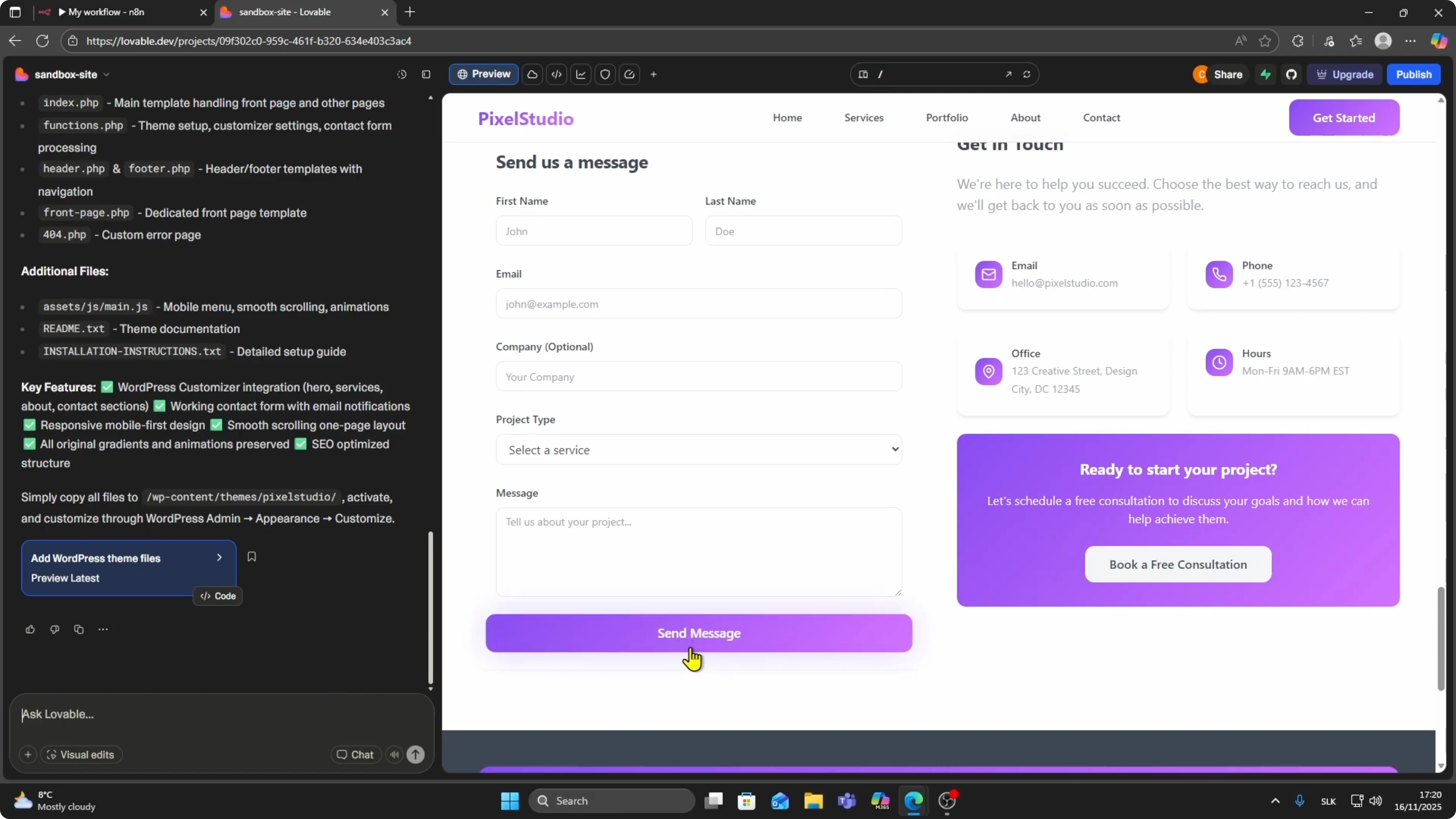 Screenshot from How to Connect Lovable to n8n in 2026? at 45s