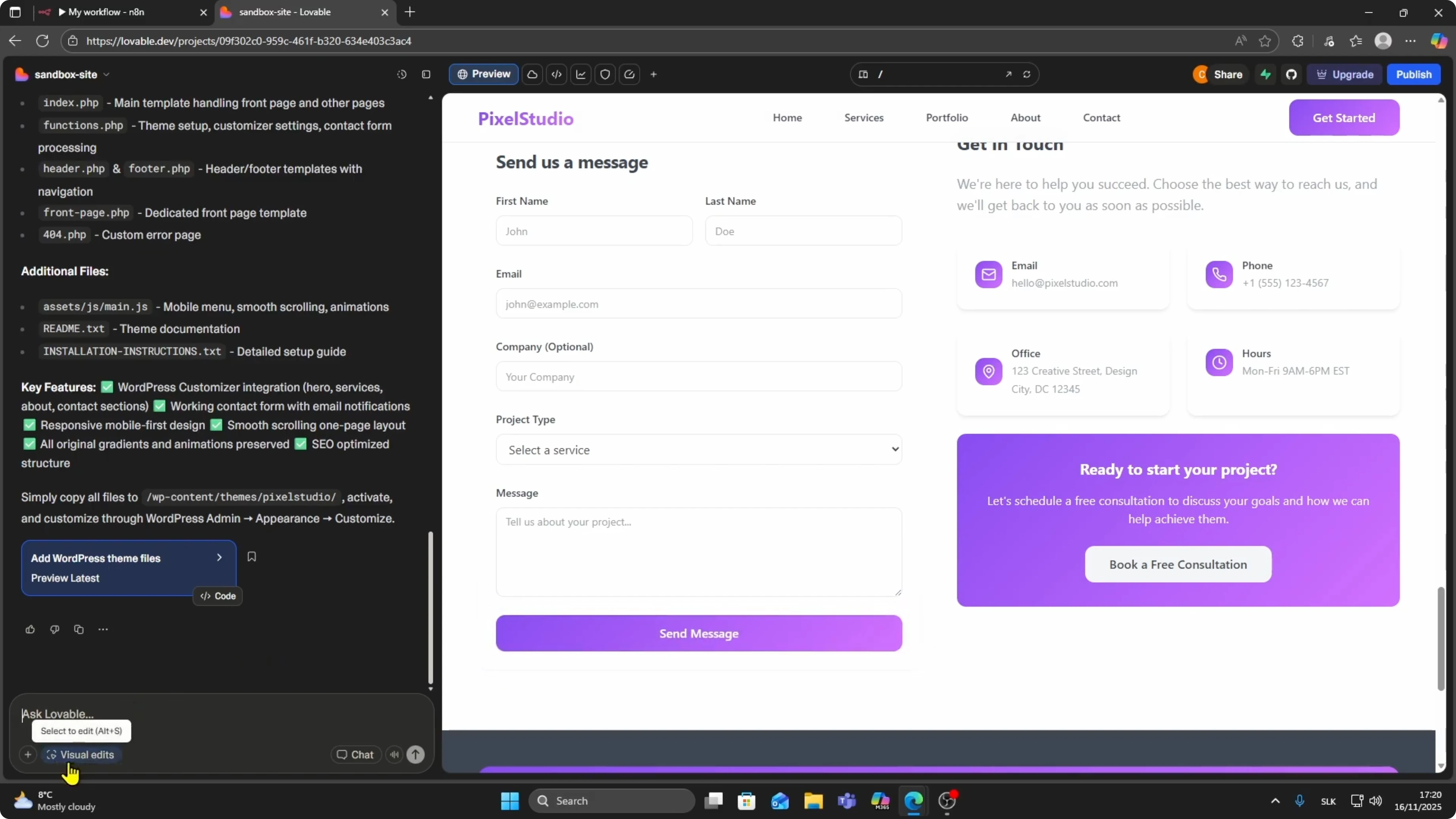 Screenshot from How to Connect Lovable to n8n in 2026? at 51s